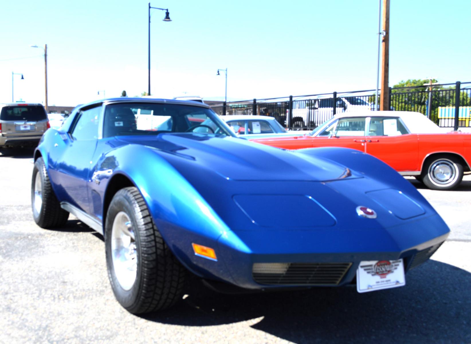 1973 Blue /Black Chevrolet Corvette Stingray (1Z37J3S4290) with an 350 engine, 4-Speed Manual transmission, located at 450 N Russell, Missoula, MT, 59801, (406) 543-6600, 46.874496, -114.017433 - Photo #2
