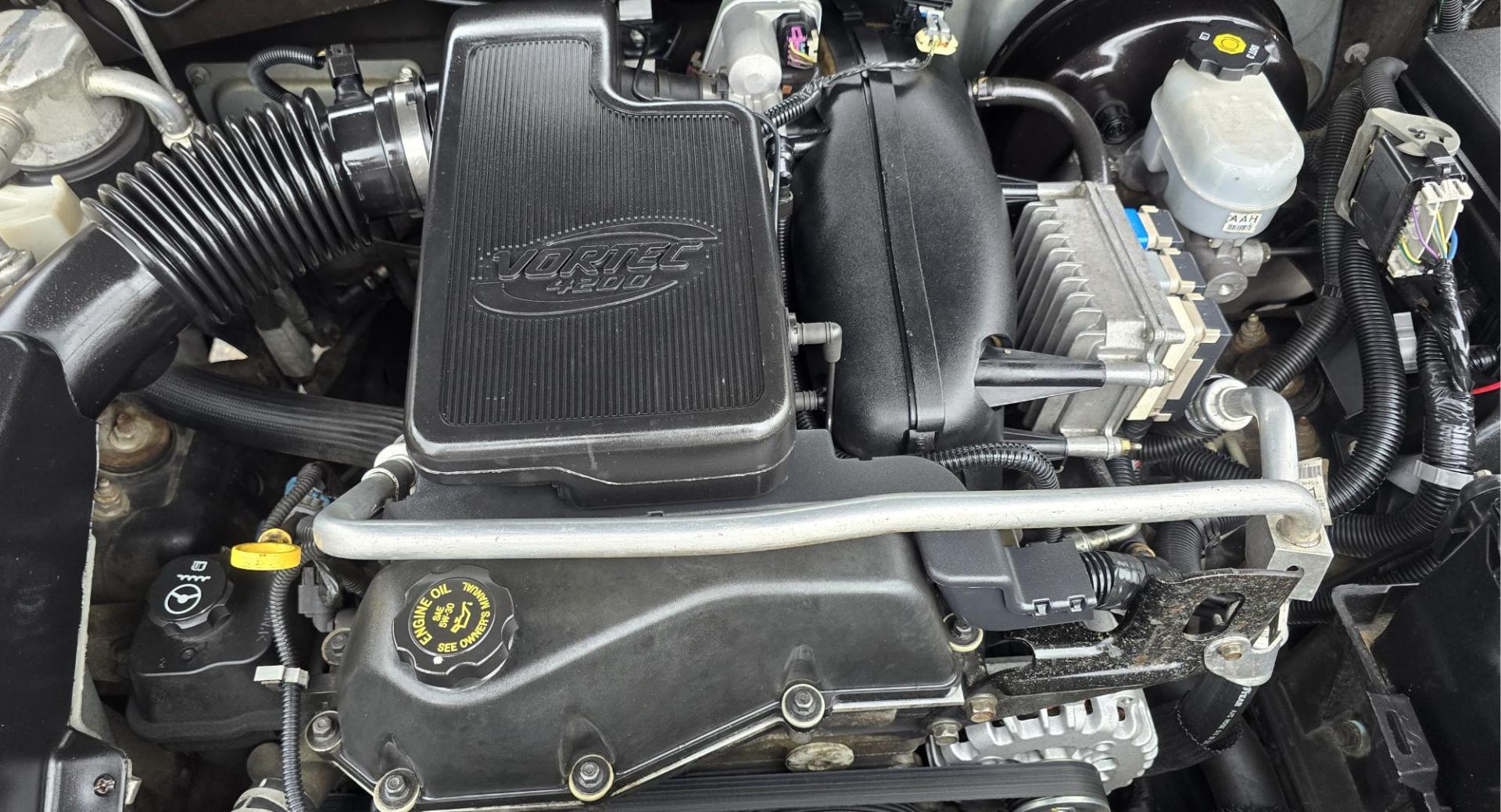 2004 Black /Gray GMC Envoy XL SLE 2WD (1GKES16S446) with an 4.2L L6 DOHC 24V engine, 4-Speed Automatic Overdrive transmission, located at 450 N Russell, Missoula, MT, 59801, (406) 543-6600, 46.874496, -114.017433 - Very Straight 2WD SUV. 4.2L V6 Engine. Automatic Transmission. 3rd Row Seating. Front and Rear Climate Control. Air. Cruise. Tilt. Power Windows and Locks. Power Drivers Seat. Towing. AM FM CD Player. Because of the age, our Lenders do NOT offer financing on this vehicle. - Photo#15