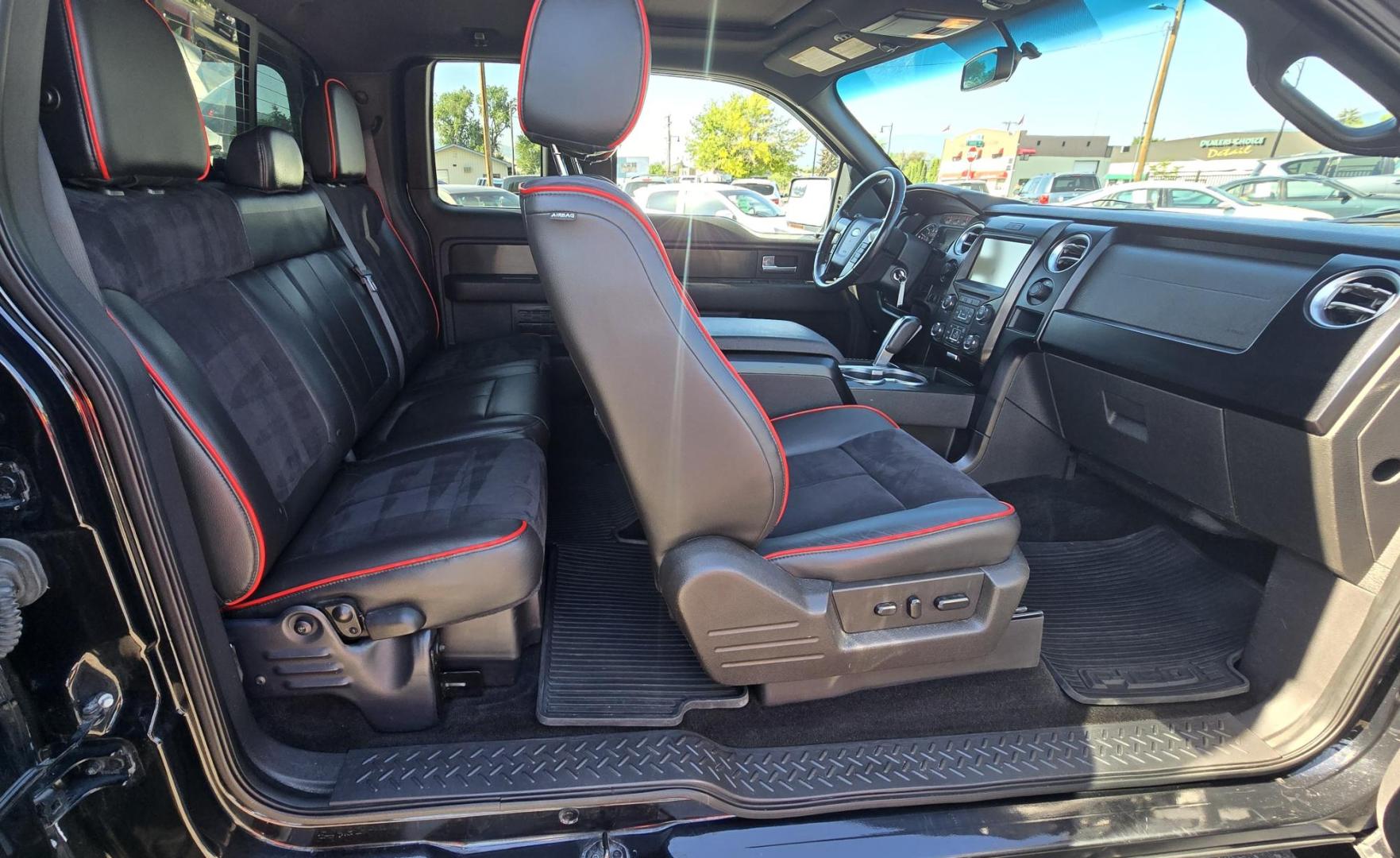 2014 Black /Black Ford F-150 FX4 SuperCab 6.5-ft. Bed 4WD (1FTFX1ET2EF) with an 3.5L V6 TURBO engine, 6-Speed Automatic transmission, located at 450 N Russell, Missoula, MT, 59801, (406) 543-6600, 46.874496, -114.017433 - Metallic Black 1/2 Ton 4WD. 3.5L V6 EcoBoost Engine. Excellent Condition. Leather Heated Seats. Power Front Seats. Power Sunroof. Air. Cruise. Tilt. Navigation. Backup Camera. AM FM SAT CD. Bluetooth. Running Boards. Towing. Nice Matching Topper. Fancy Custom Wheels. We Finance through local Cre - Photo#15