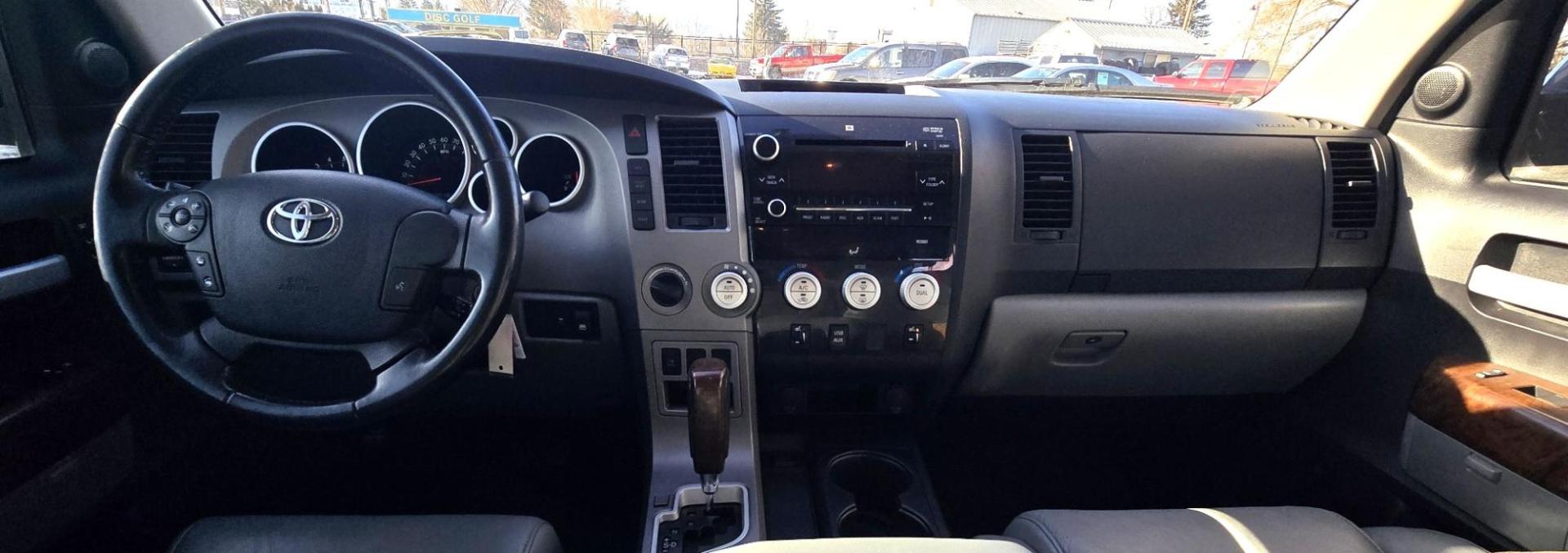 2013 Green /Gray Toyota Tundra Limited 5.7L CrewMax 4WD (5TFHY5F18DX) with an 5.7L V8 DOHC 32V engine, 6-Speed Automatic Overdrive transmission, located at 450 N Russell, Missoula, MT, 59801, (406) 543-6600, 46.874496, -114.017433 - Reliable 4WD Tundra Limited. 5.7L V8 Engine. 6 Speed Automatic Transmission. It's a Crewmax so there is a crazy amount of room in the Cab. Power Heated Front Seats. Power Sunroof. Backup Camera. Air. Cruise. Tilt. AM FM CD. Bluetooth. Backup Camera. Running Boards. Comes with a Nice Topper. Toyota - Photo#11