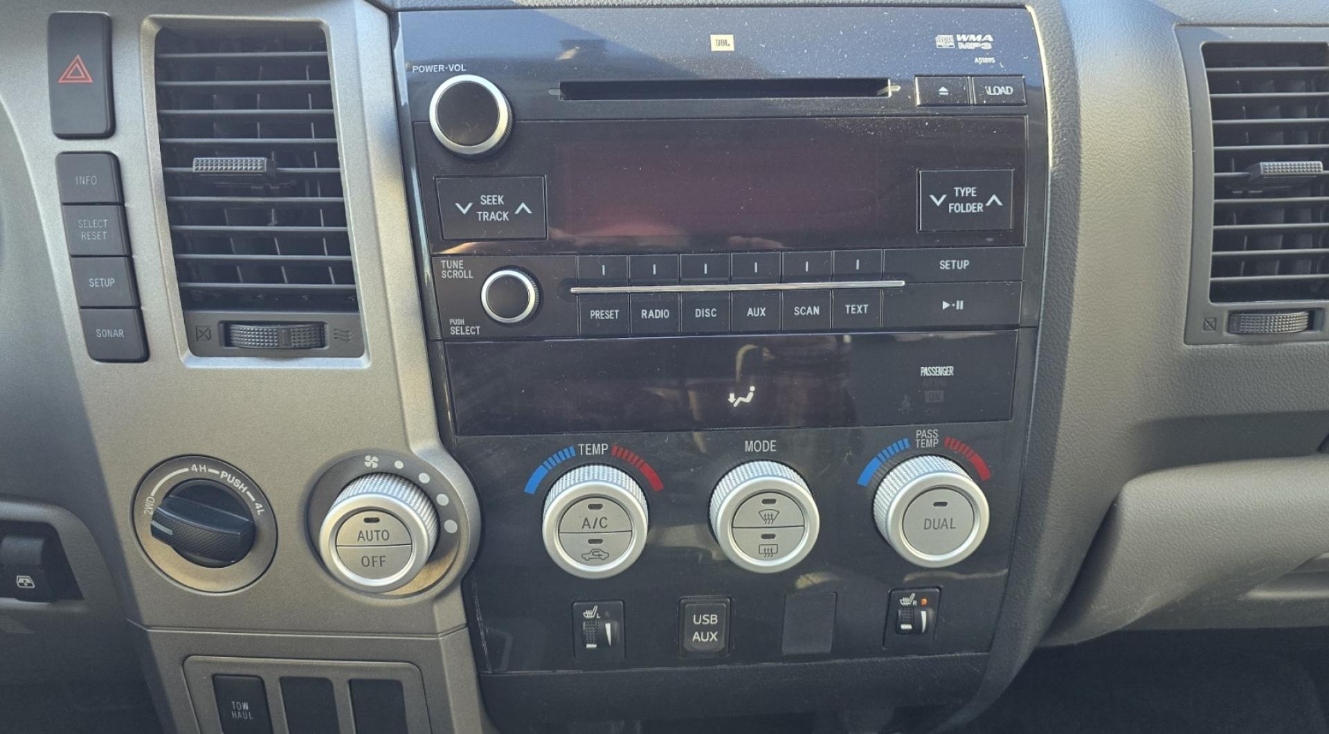 2013 Green /Gray Toyota Tundra Limited 5.7L CrewMax 4WD (5TFHY5F18DX) with an 5.7L V8 DOHC 32V engine, 6-Speed Automatic Overdrive transmission, located at 450 N Russell, Missoula, MT, 59801, (406) 543-6600, 46.874496, -114.017433 - Reliable 4WD Tundra Limited. 5.7L V8 Engine. 6 Speed Automatic Transmission. It's a Crewmax so there is a crazy amount of room in the Cab. Power Heated Front Seats. Power Sunroof. Backup Camera. Air. Cruise. Tilt. AM FM CD. Bluetooth. Backup Camera. Running Boards. Comes with a Nice Topper. Toyota - Photo#14