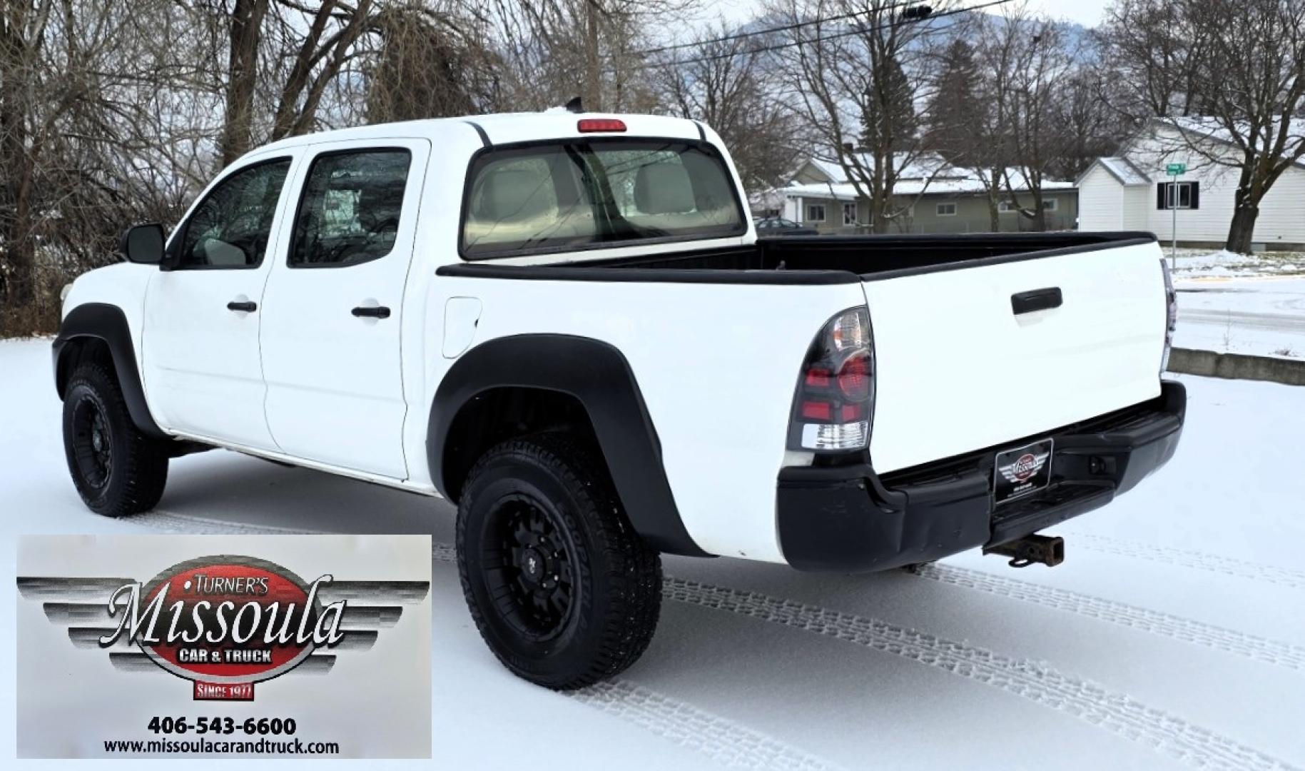 2012 White /Black Toyota Tacoma Double Cab V6 4WD (3TMLU4EN4CM) with an 4.0L V6 DOHC 24V engine, 6-Speed Automatic transmission, located at 450 N Russell, Missoula, MT, 59801, (406) 543-6600, 46.874496, -114.017433 - Very Reliable and Desirable 4WD Toyota Tacoma Crew Cab. 4.0L V6 Engine. 6 Speed Automatic Transmission. Air. Cruise. Tilt. Power Windows and Locks. AM FM CD Player. Body is straight. . Very minor rip in the drivers seat. Nice Tires and Wheels. We Finance through local Credit Unions. We do NOT of - Photo#1