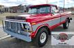 1979 Red and Silver /Red Ford F-150 Ranger (F15JREG8225) with an 460 V8 engine, Automatic transmission, located at 450 N Russell, Missoula, MT, 59801, (406) 543-6600, 46.874496, -114.017433 - This sharp-looking classic Ford pickup offers a unique blend of components. Although the title lists it as an F150 due to a cab replacement—the new cab being a 1/2 ton with an F150 VIN number—the rest of the vehicle is essentially an F250. All major features except the cab reflect a 3/4 ton conf - Photo#4
