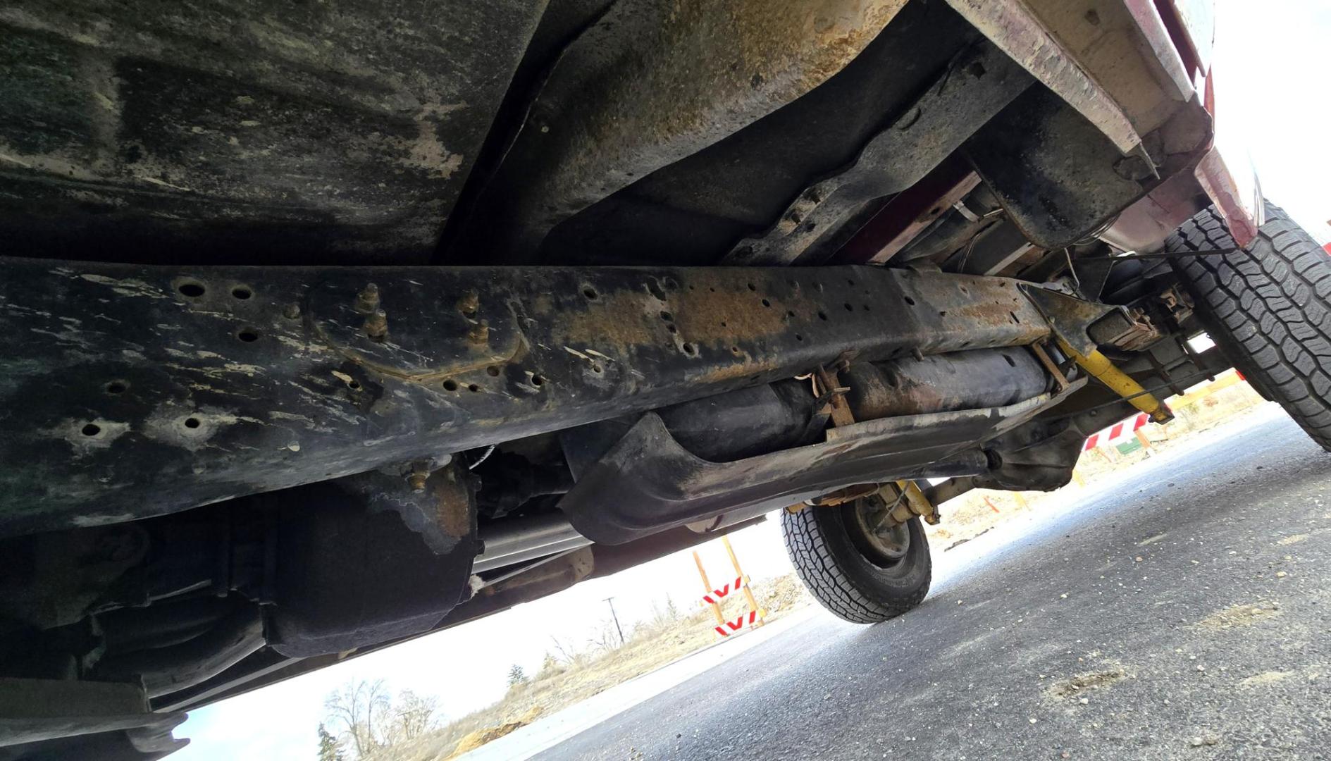 1979 Red and Silver /Red Ford F-150 Ranger (F15JREG8225) with an 460 V8 engine, Automatic transmission, located at 450 N Russell, Missoula, MT, 59801, (406) 543-6600, 46.874496, -114.017433 - This sharp-looking classic Ford pickup offers a unique blend of components. Although the title lists it as an F150 due to a cab replacement—the new cab being a 1/2 ton with an F150 VIN number—the rest of the vehicle is essentially an F250. All major features except the cab reflect a 3/4 ton conf - Photo#16