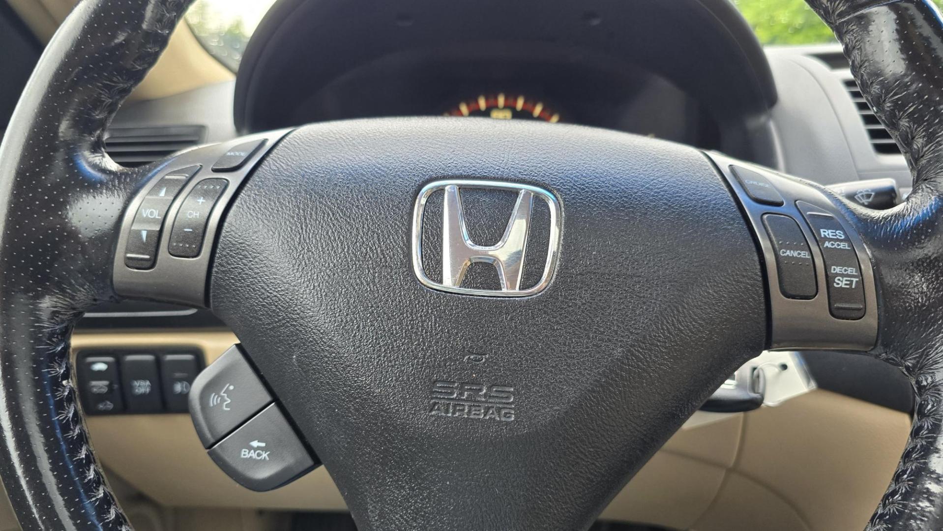 2006 Red /Tan Honda Accord EX V-6 Coupe w/ Nav/ XM Radio (1HGCM81736A) with an 3.0L V6 SOHC 24V engine, 6-Speed Manual Overdrive transmission, located at 450 N Russell, Missoula, MT, 59801, (406) 543-6600, 46.874496, -114.017433 - Another Unicorn! One Owner 06 Accord Coupe with a 6 Speed Manual Transmission. 3.0L V6 Engine. Navigation. AM FM 6 Disc Changer. Air. Cruise. Tilt. Sunroof. Power Windows and Locks. Power Drivers Seat. Heated Seats. Front Wheel Drive. All this and still under 100K Miles! Front seats wear showing wea - Photo#12