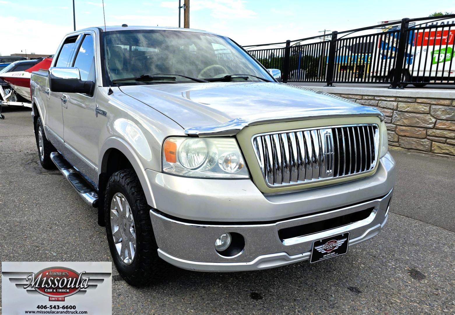 2006 Tan /Gray Lincoln Mark LT 4WD (5LTPW18596F) with an 5.4L V8 SOHC 24V engine, 4A OD transmission, located at 450 N Russell, Missoula, MT, 59801, (406) 543-6600, 46.874496, -114.017433 - Smooth Driving Lincoln 4WD Pickup. 5.4L V8 Engine. Power Seats. Heated Front Seats. Air. Cruise. Tilt. Power Windows and Locks. Excellent Goodrich Tires. Running Boards. Aftermarket Rear View Camera. Clean Title and Carfax. Does have an Airbag light on. Because of the age, our lenders do NOT off- Photo#3
