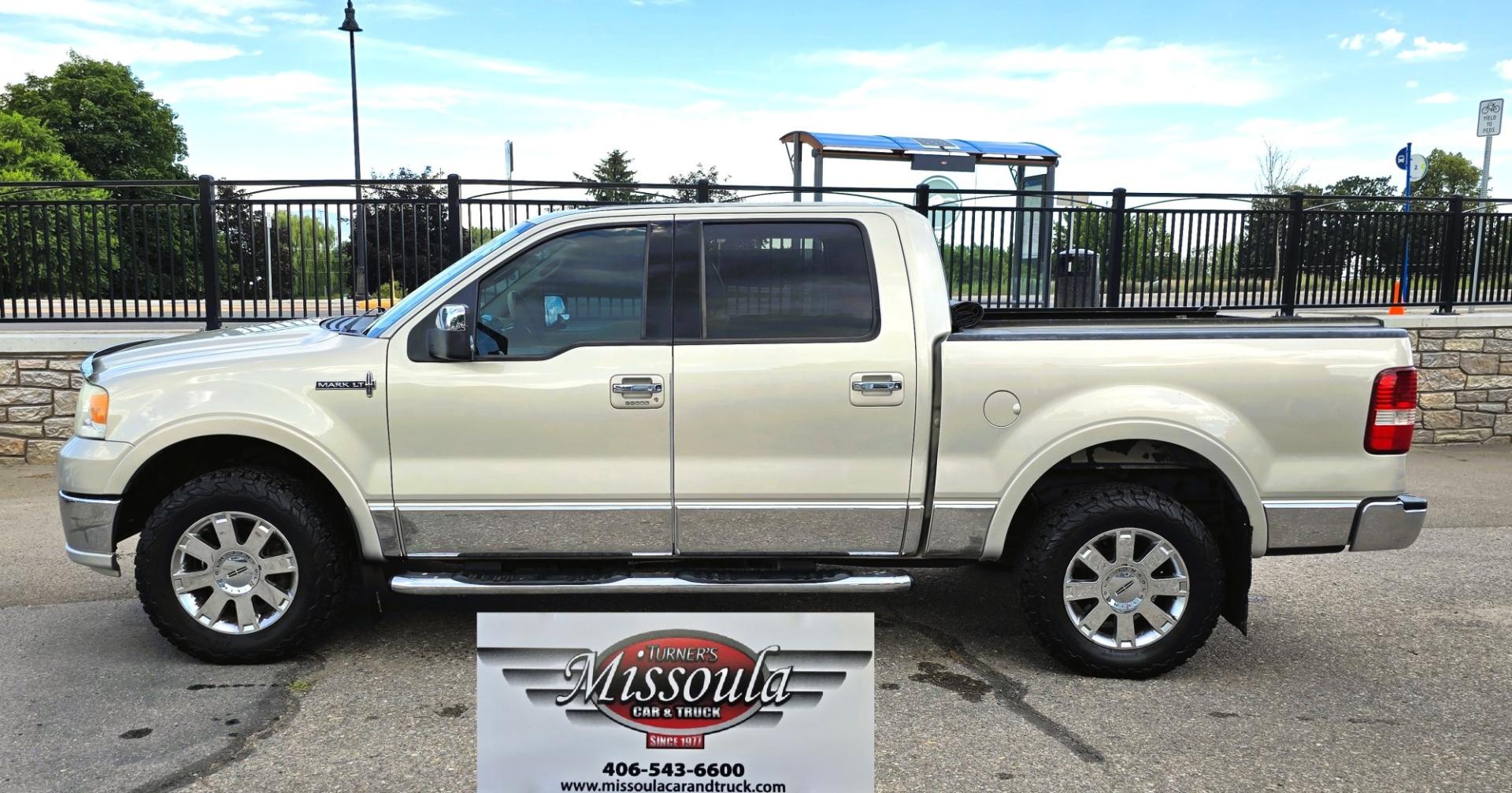 2006 Tan /Gray Lincoln Mark LT 4WD (5LTPW18596F) with an 5.4L V8 SOHC 24V engine, 4A OD transmission, located at 450 N Russell, Missoula, MT, 59801, (406) 543-6600, 46.874496, -114.017433 - Smooth Driving Lincoln 4WD Pickup. 5.4L V8 Engine. Power Seats. Heated Front Seats. Air. Cruise. Tilt. Power Windows and Locks. Excellent Goodrich Tires. Running Boards. Aftermarket Rear View Camera. Clean Title and Carfax. Does have an Airbag light on. Because of the age, our lenders do NOT off- Photo#5