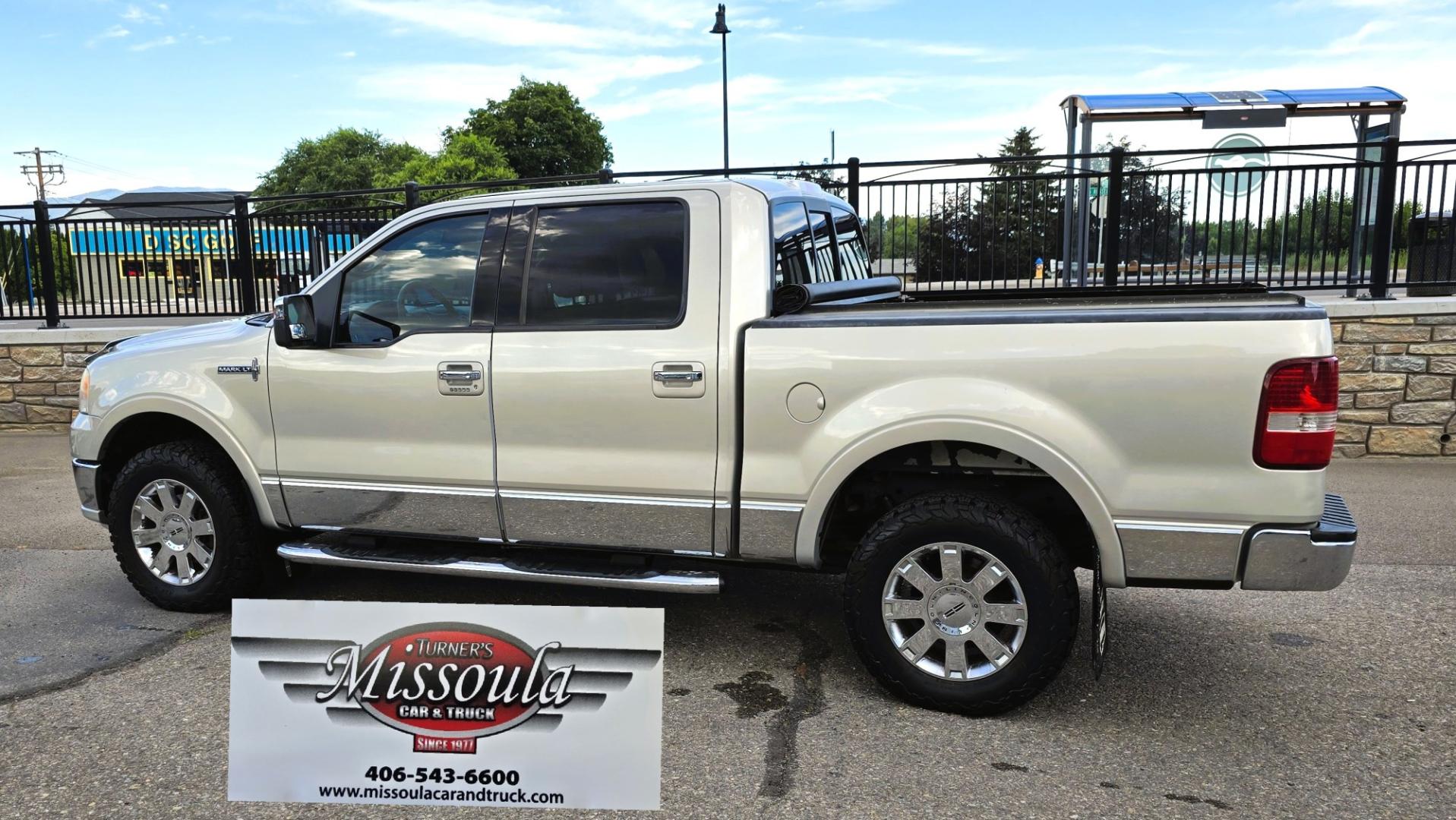 2006 Tan /Gray Lincoln Mark LT 4WD (5LTPW18596F) with an 5.4L V8 SOHC 24V engine, 4A OD transmission, located at 450 N Russell, Missoula, MT, 59801, (406) 543-6600, 46.874496, -114.017433 - Smooth Driving Lincoln 4WD Pickup. 5.4L V8 Engine. Power Seats. Heated Front Seats. Air. Cruise. Tilt. Power Windows and Locks. Excellent Goodrich Tires. Running Boards. Aftermarket Rear View Camera. Clean Title and Carfax. Does have an Airbag light on. Because of the age, our lenders do NOT off- Photo#6