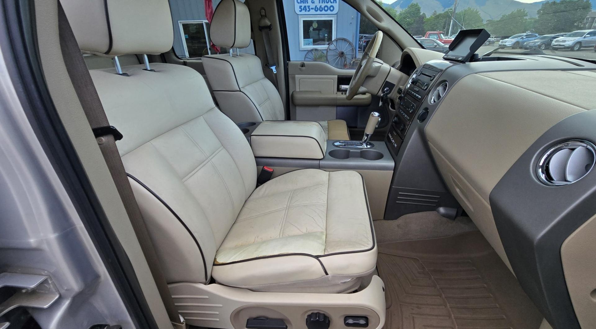 2006 Tan /Gray Lincoln Mark LT 4WD (5LTPW18596F) with an 5.4L V8 SOHC 24V engine, 4A OD transmission, located at 450 N Russell, Missoula, MT, 59801, (406) 543-6600, 46.874496, -114.017433 - Smooth Driving Lincoln 4WD Pickup. 5.4L V8 Engine. Power Seats. Heated Front Seats. Air. Cruise. Tilt. Power Windows and Locks. Excellent Goodrich Tires. Running Boards. Aftermarket Rear View Camera. Clean Title and Carfax. Does have an Airbag light on. Because of the age, our lenders do NOT off- Photo#14