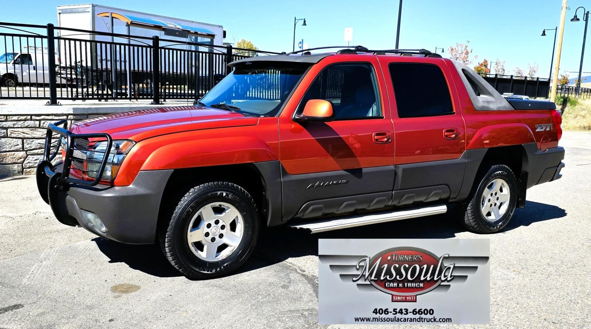 2003 Copper /Gray Chevrolet Avalanche (3GNEK13TX3G) with an 5.3L V8 MPI OHV engine, Automatic transmission, located at 450 N Russell, Missoula, MT, 59801, (406) 543-6600, 46.874496, -114.017433 - Very Desirable One Owner Chevy Avalanche with Auto Select 4WD along with 2WD, Four Low, Four High. Reliable 5.3L V8 Engine. Power Drives Seat. Plush Cloth Interior. Air Conditioning. Cruise Control. Tilt. AM FM CD Player. Running Boards.- Photo#1