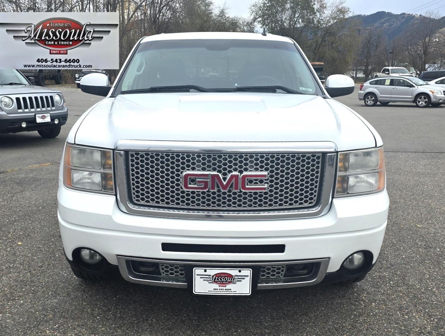 2008 White /Black Leather GMC Sierra 1500 Denali (2GTEK638381) with an 6.2L V8 SFI engine, Automatic transmission, located at 450 N Russell, Missoula, MT, 59801, (406) 543-6600, 46.874496, -114.017433 - GMC's top of the line Denali package. AWD. Powerful 6.2L v8 Engine. Automatic Transmission. Black leather interior. Heated Power Seats. Navigation. Power Sunroof. Air. Cruise. Tilt. Bedliner. AM FM CD Bluetooth. Nice Cooper Radials. Because of the miles, Financing is NOT Available on this Truck. - Photo#2