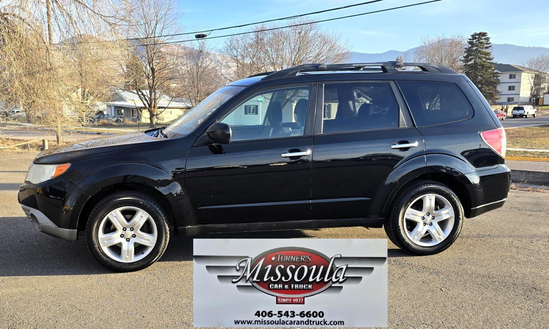 2009 Black /Grey Cloth Subaru Forester Premium (JF2SH63699H) with an 2.5L H4 SOHC 16V engine, 4-Speed Automatic transmission, located at 450 N Russell, Missoula, MT, 59801, (406) 543-6600, 46.874496, -114.017433 - Jet Black AWD Subaru. 2.5L Engine. Has all the necessary Subaru Maintenance. New Timing Belt. New Water Pump. New Head Gasket. New Radiator. Runs amazing. Automatic Transmission. Power Sunroof. Power Drivers Seat. Heated Front Seat.Air. Cruise. Tilt. Power Windows and Locks. Yokohama Tires. We Fin - Photo#0