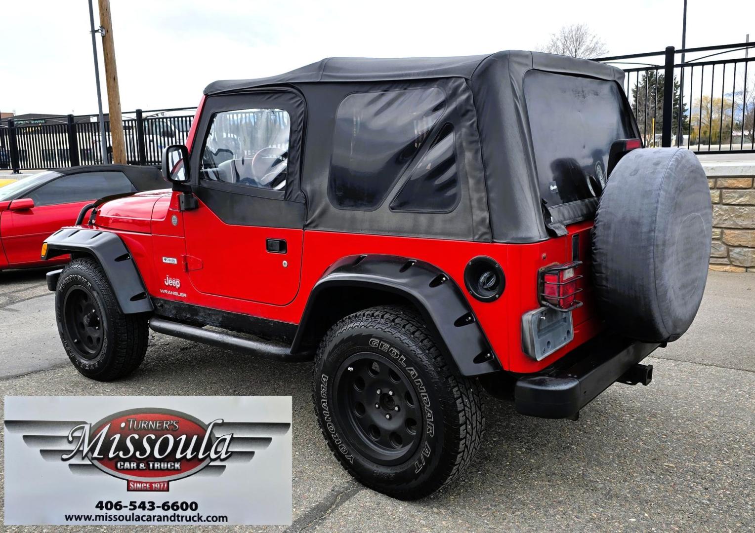 2004 Red Jeep Wrangler Columbia Edition (1J4FA39S54P) with an 4.0L L6 OHV 12V engine, Automatic transmission, located at 450 N Russell, Missoula, MT, 59801, (406) 543-6600, 46.874496, -114.017433 - Excellent Condition Jeep Wrangler X in a Rare Columbia Edition. Comes with the near Bullet Proof 4.0L Straight 6 Engine. Automatic Transmission that was replaced about 10K miles ago. Air Conditioning. Cloth Top. Has a winch on the front but no remote cable to run it. Does not have a back seat. AM FM - Photo#2