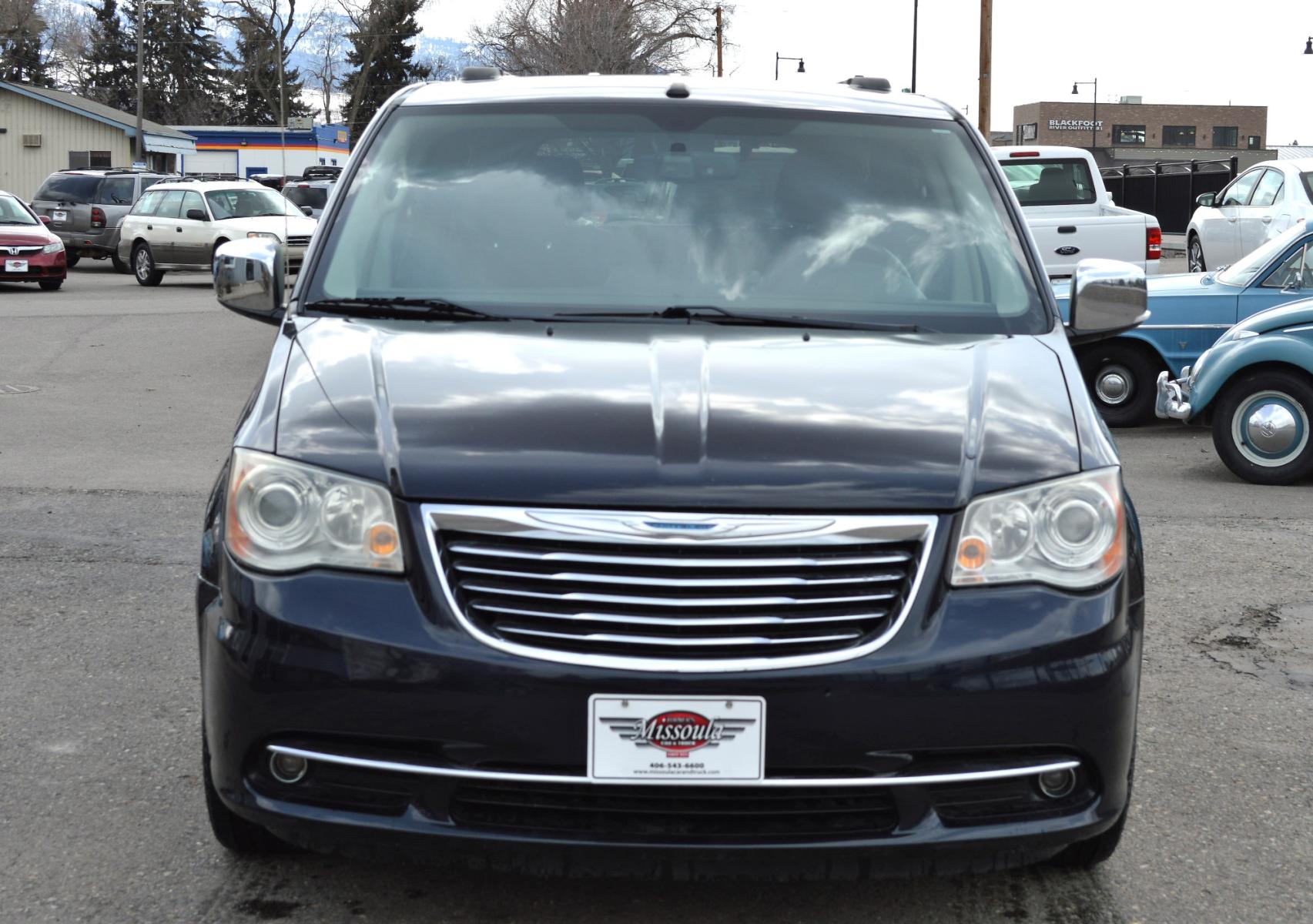 2011 Blue /Black Chrysler Town & Country Limited (2A4RR6DG6BR) with an 3.6L V6 DOHC 24V engine, 6-Speed Automatic transmission, located at 450 N Russell, Missoula, MT, 59801, (406) 543-6600, 46.874496, -114.017433 - Beautiful Van. 3rd Row Seating. Leather Seats. Rear Entertainment. Power Sliding Doors on both sides. Air. Cruise. Tilt. Navigation. Bluetooth. Stow and Go Seats. Heated Seats. Heated Steering Wheel. - Photo #2
