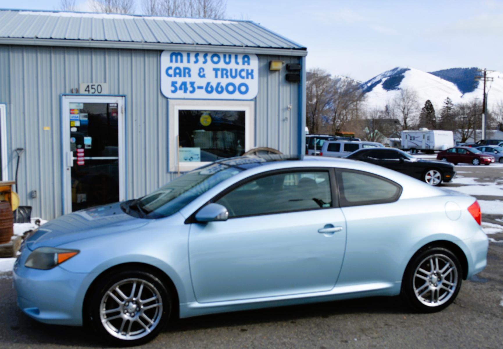 2006 Blue Scion tC Sport Coupe (JTKDE177460) with an 2.4L L4 DOHC 16V engine, 5-Speed Manual transmission, located at 450 N Russell, Missoula, MT, 59801, (406) 543-6600, 46.874496, -114.017433 - Nice little Coupe. Only 119K Miles. 5 Speed Manual Transmission. Air Conditioning. Power Sunroof. Power Windows. Cruise Control. AM FM Sat. Cd Deck. - Photo #0