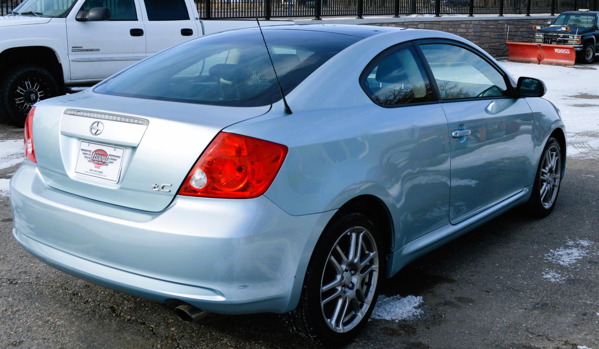 2006 Blue Scion tC Sport Coupe (JTKDE177460) with an 2.4L L4 DOHC 16V engine, 5-Speed Manual transmission, located at 450 N Russell, Missoula, MT, 59801, (406) 543-6600, 46.874496, -114.017433 - Photo #3
