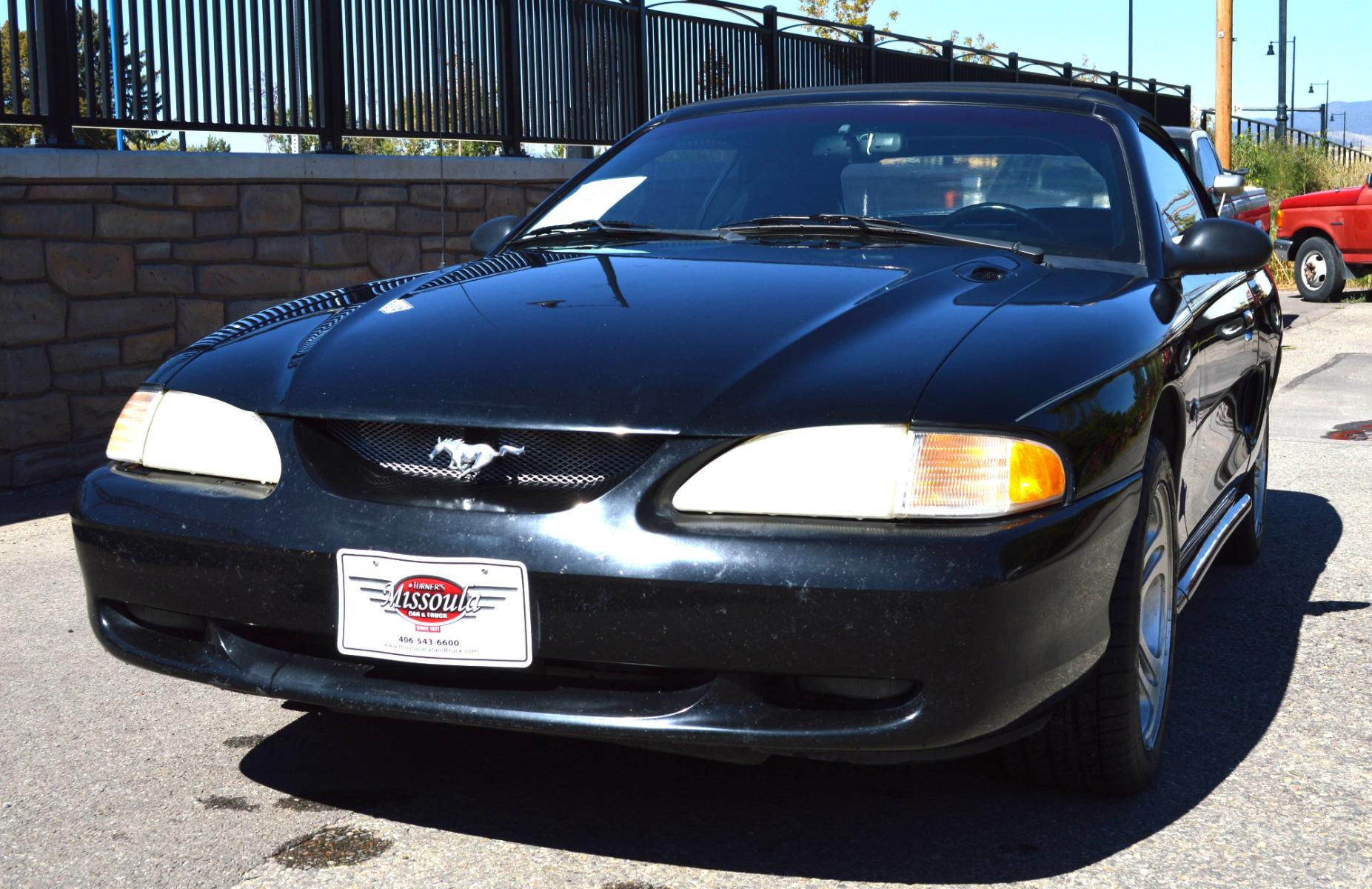 1998 Black Ford Mustang GT Convertible (1FAFP45X0WF) with an 4.6L V8 SOHC 16V engine, Automatic transmission, located at 450 N Russell, Missoula, MT, 59801, (406) 543-6600, 46.874496, -114.017433 - Photo #10