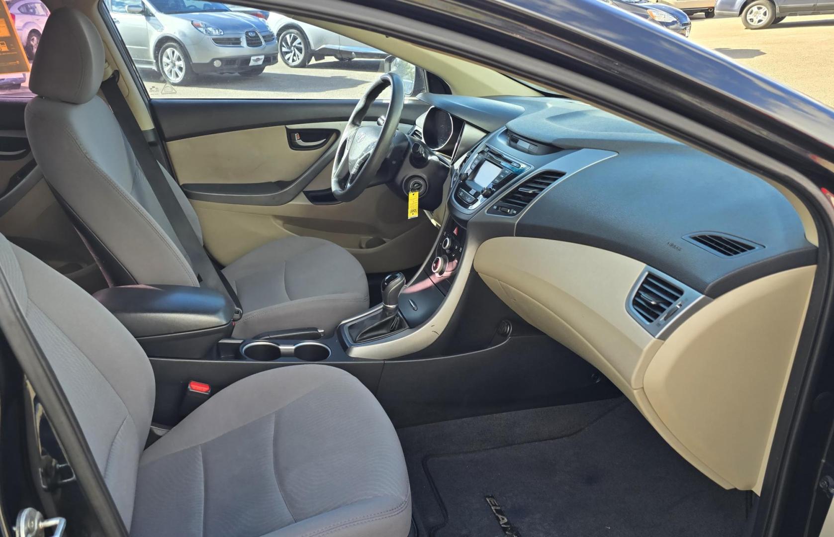 2016 Black Hyundai Elantra Limited (5NPDH4AE9GH) with an 1.8L L4 DOHC 16V engine, 6-Speed Automatic transmission, located at 450 N Russell, Missoula, MT, 59801, (406) 543-6600, 46.874496, -114.017433 - Photo#6