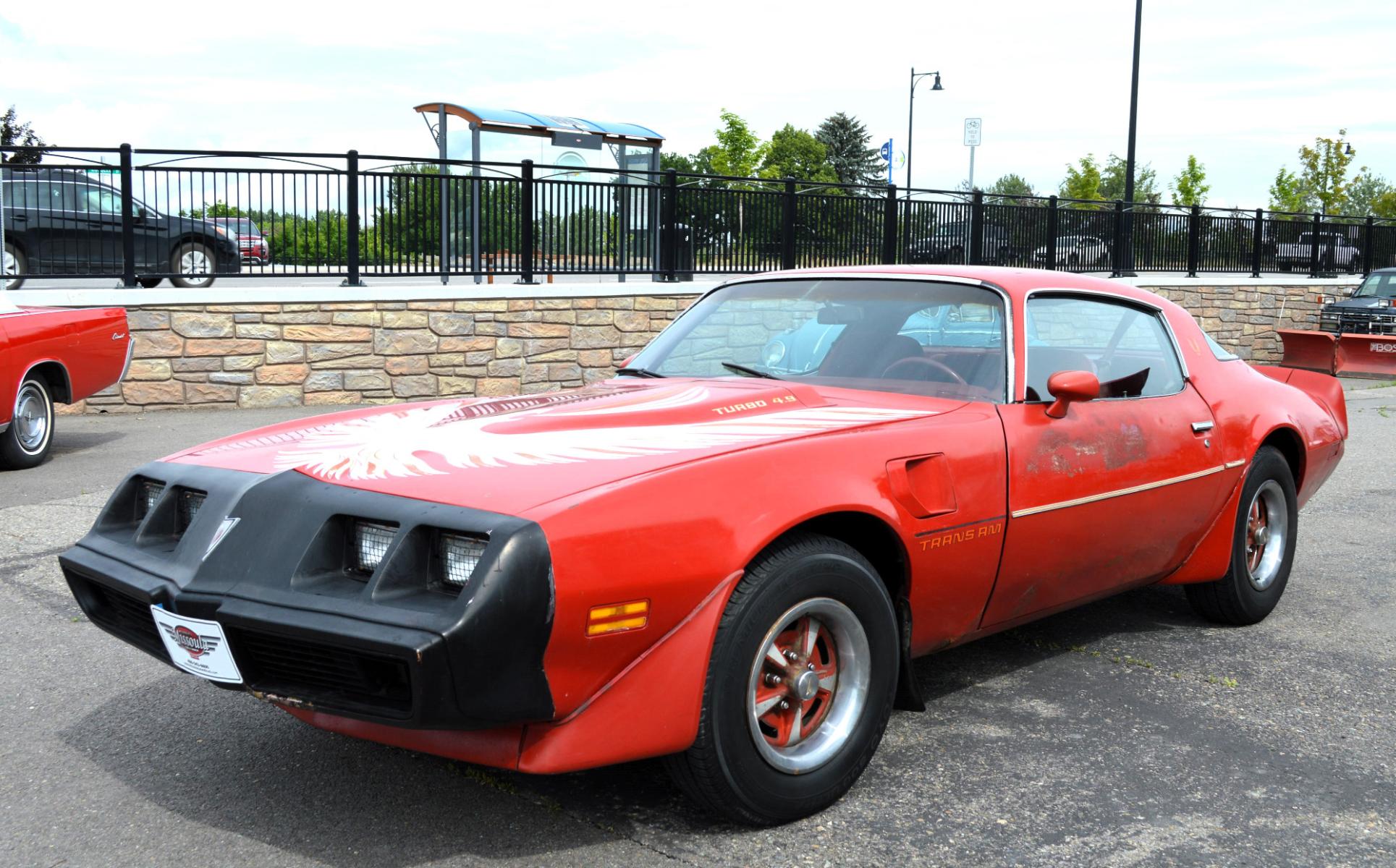 1980 Red Pontiac Trans Am (2W87TAL1477) with an 4.9 Liter Turbo V8 engine, Automatic transmission, located at 450 N Russell, Missoula, MT, 59801, (406) 543-6600, 46.874496, -114.017433 - Classic Trans Am with the Original 4.9L Turbo Engine. Interior Looks Great. Runs Amazing. This vehicle is more then 20 years old and is not eligible for lending through our finance companies. - Photo #1