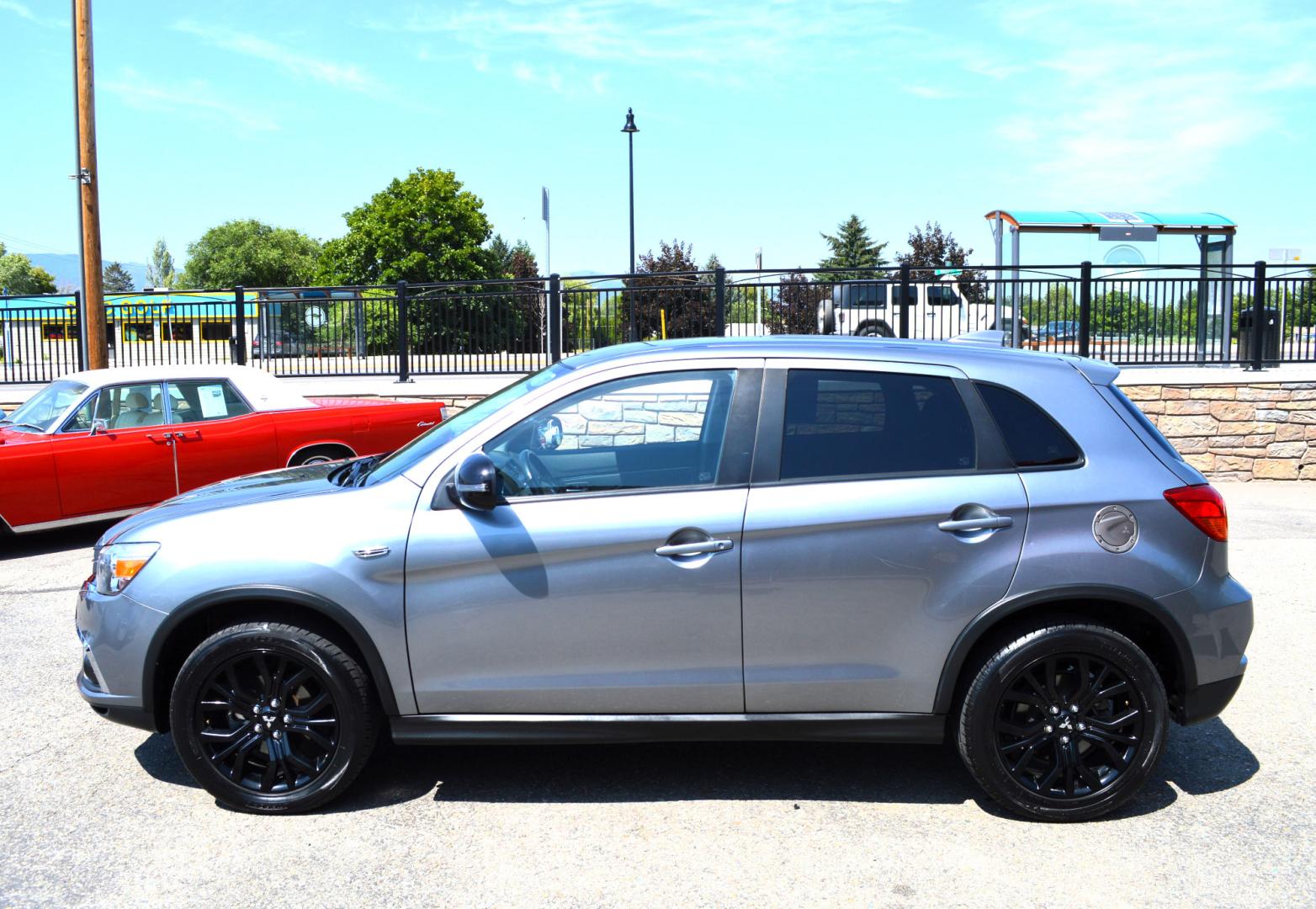 2018 Grey /Black Mitsubishi Outlander Sport 2.0 ES CVT (JA4AP3AU2JZ) with an 2.0L L4 DOHC 16V engine, CVT transmission, located at 450 N Russell, Missoula, MT, 59801, (406) 543-6600, 46.874496, -114.017433 - Cute Little SUV. Automatic Transmission. Air. Cruise. Tilt. Heated Seats. Power Windows. Remote Start. Bluetooth. Backup Camera. 2WD - Photo#0
