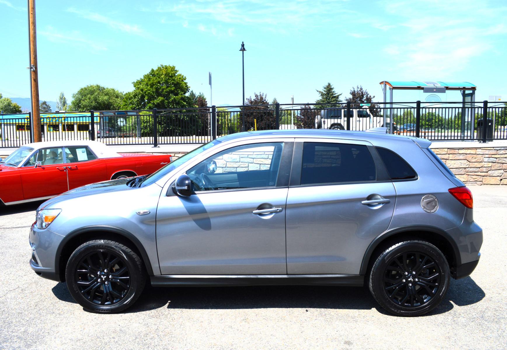 2018 Grey /Black Mitsubishi Outlander Sport 2.0 ES CVT (JA4AP3AU2JZ) with an 2.0L L4 DOHC 16V engine, CVT transmission, located at 450 N Russell, Missoula, MT, 59801, (406) 543-6600, 46.874496, -114.017433 - Cute Little SUV. Automatic Transmission. Air. Cruise. Tilt. Heated Seats. Power Windows. Remote Start. Bluetooth. Backup Camera. 2WD - Photo #0