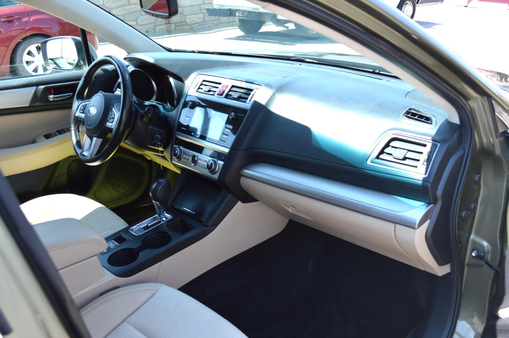 2015 Green /White Subaru Outback 2.5i Premium (4S4BSAFC5F3) with an 2.5L H4 DOHC 16V engine, 6-Speed Automatic transmission, located at 450 N Russell, Missoula, MT, 59801, (406) 543-6600, 46.874496, -114.017433 - Beautiful Green Outback. All Wheel Drive.Automatic Transmission. Heated Seats. Air. Cruise. Tilt. AM FM CD Sat. Bluetooth. Backup Camera. - Photo#10