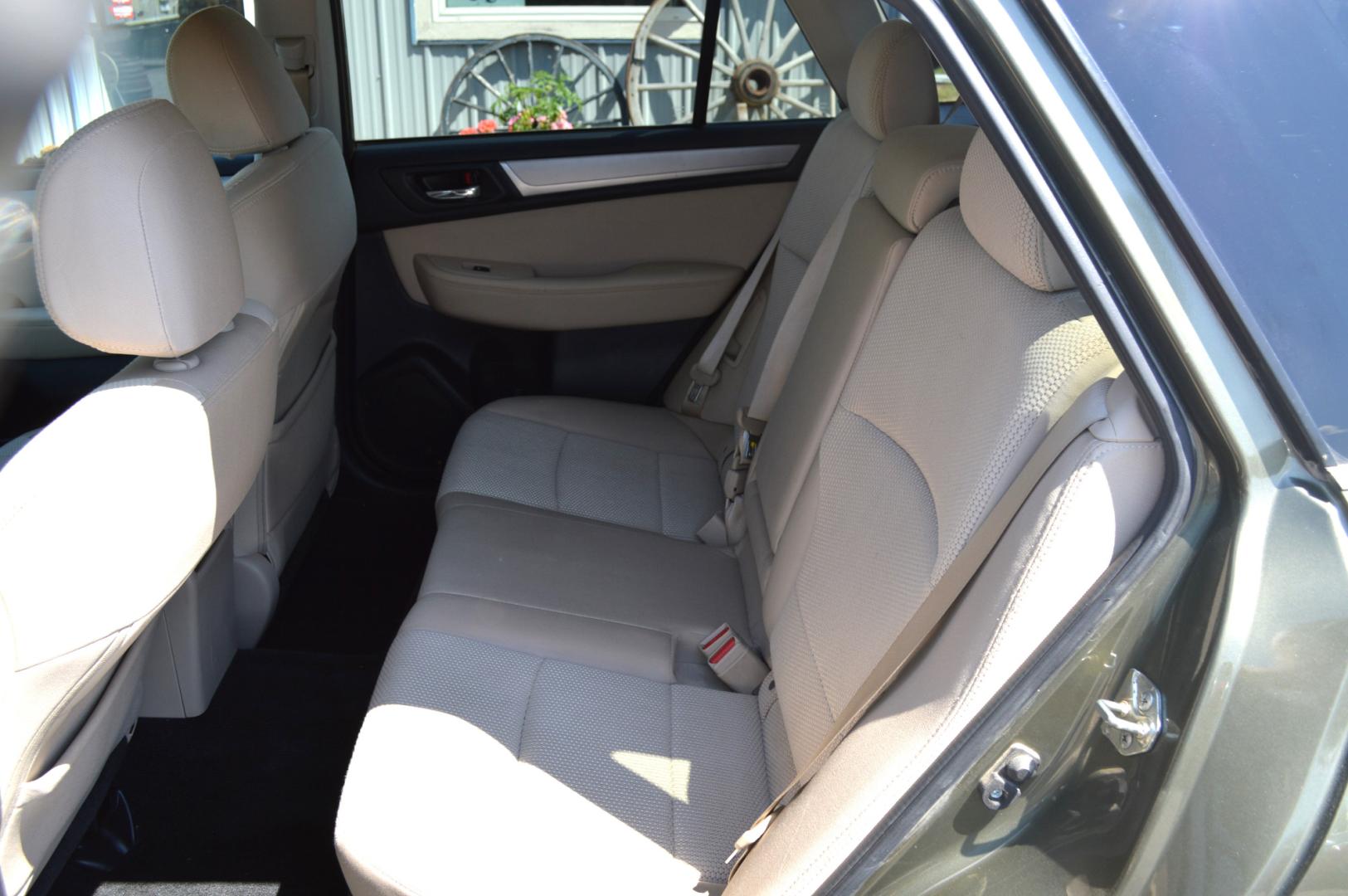 2015 Green /White Subaru Outback 2.5i Premium (4S4BSAFC5F3) with an 2.5L H4 DOHC 16V engine, 6-Speed Automatic transmission, located at 450 N Russell, Missoula, MT, 59801, (406) 543-6600, 46.874496, -114.017433 - Beautiful Green Outback. All Wheel Drive.Automatic Transmission. Heated Seats. Air. Cruise. Tilt. AM FM CD Sat. Bluetooth. Backup Camera. - Photo#12