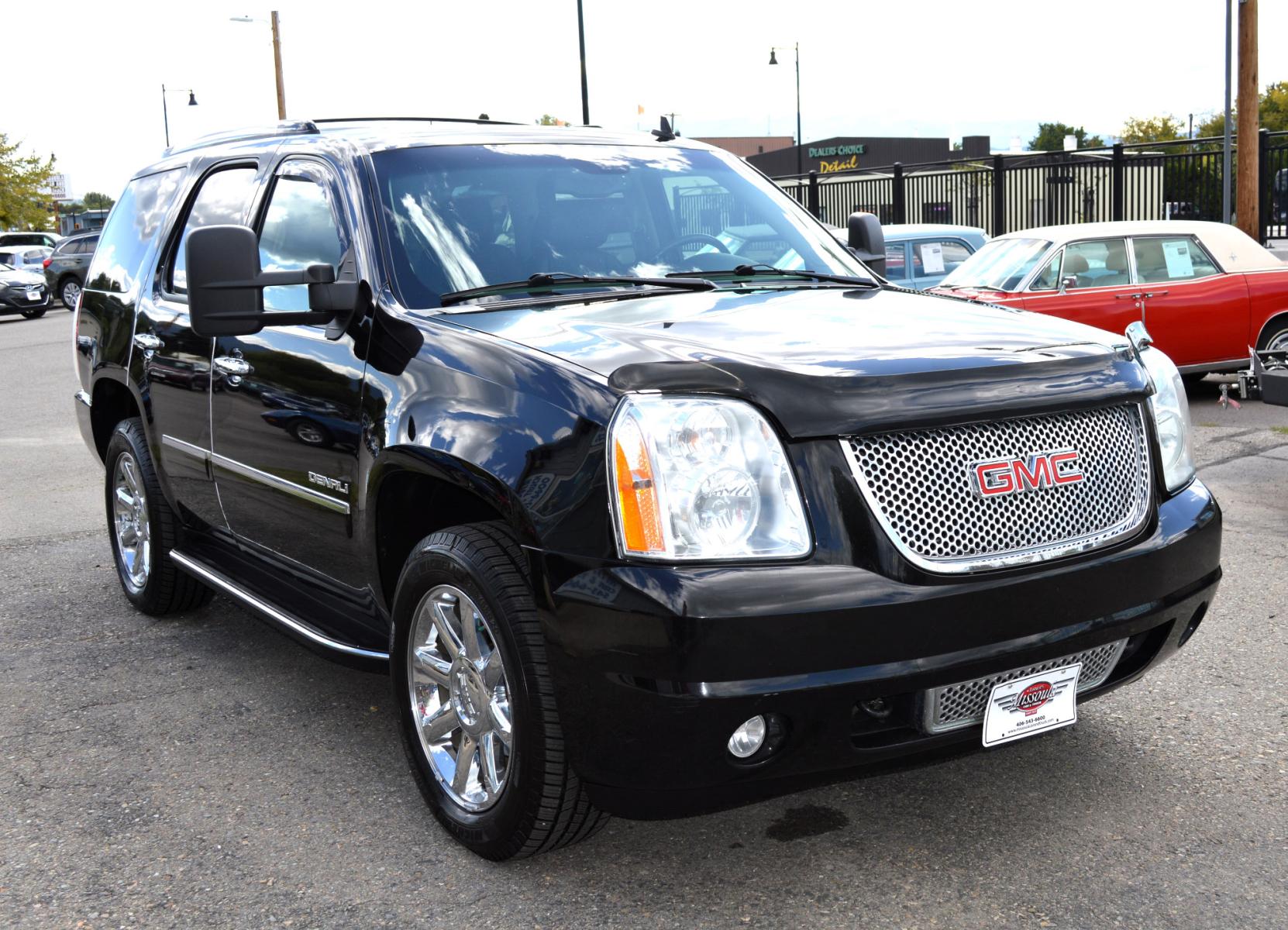 2013 Black /Black GMC Yukon Denali 4WD (1GKS2EEF6DR) with an 6.2L V8 OHV 16V engine, 6-Speed Automatic transmission, located at 450 N Russell, Missoula, MT, 59801, (406) 543-6600, 46.874496, -114.017433 - Excellent Condition SUV. Leather Heated Power Seats. Rear Bucket Seats. 3rd Row Seating. Power Sunroof. Rear Entertainment. Rear Climate Control. Like New Michelin Tires - Photo #2