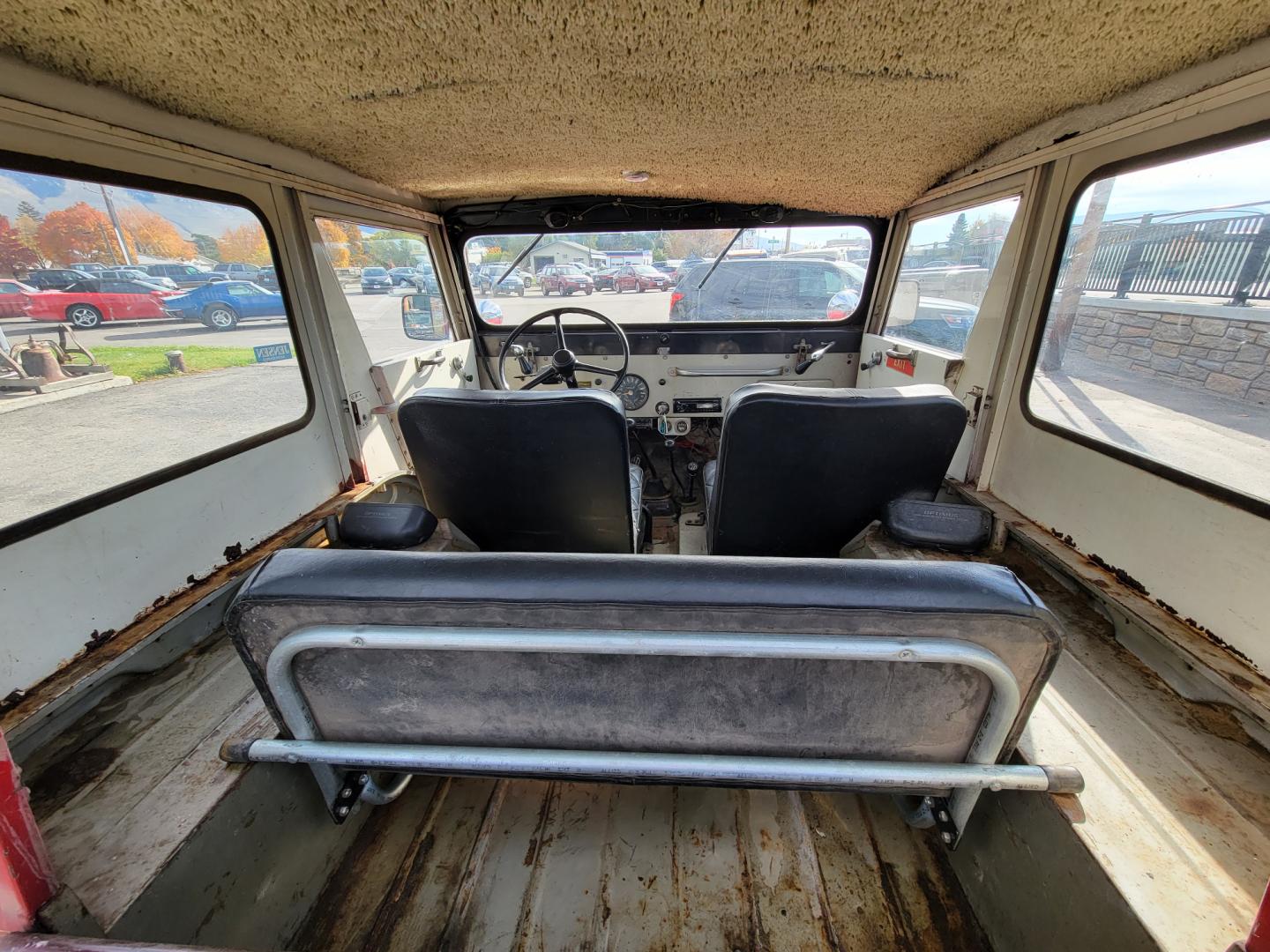 1965 Red American Motors Jeep (8305189188) with an 4 cylinder engine, 3 Speed Manual transmission, located at 450 N Russell, Missoula, MT, 59801, (406) 543-6600, 46.874496, -114.017433 - Photo#13