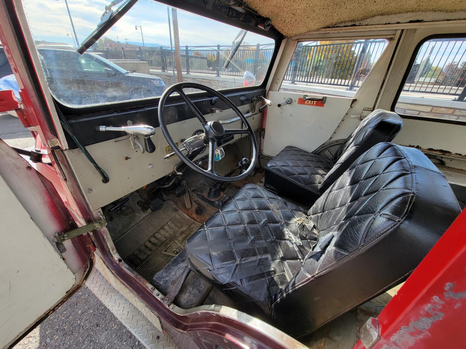 1965 Red American Motors Jeep (8305189188) with an 4 cylinder engine, 3 Speed Manual transmission, located at 450 N Russell, Missoula, MT, 59801, (406) 543-6600, 46.874496, -114.017433 - Photo #14