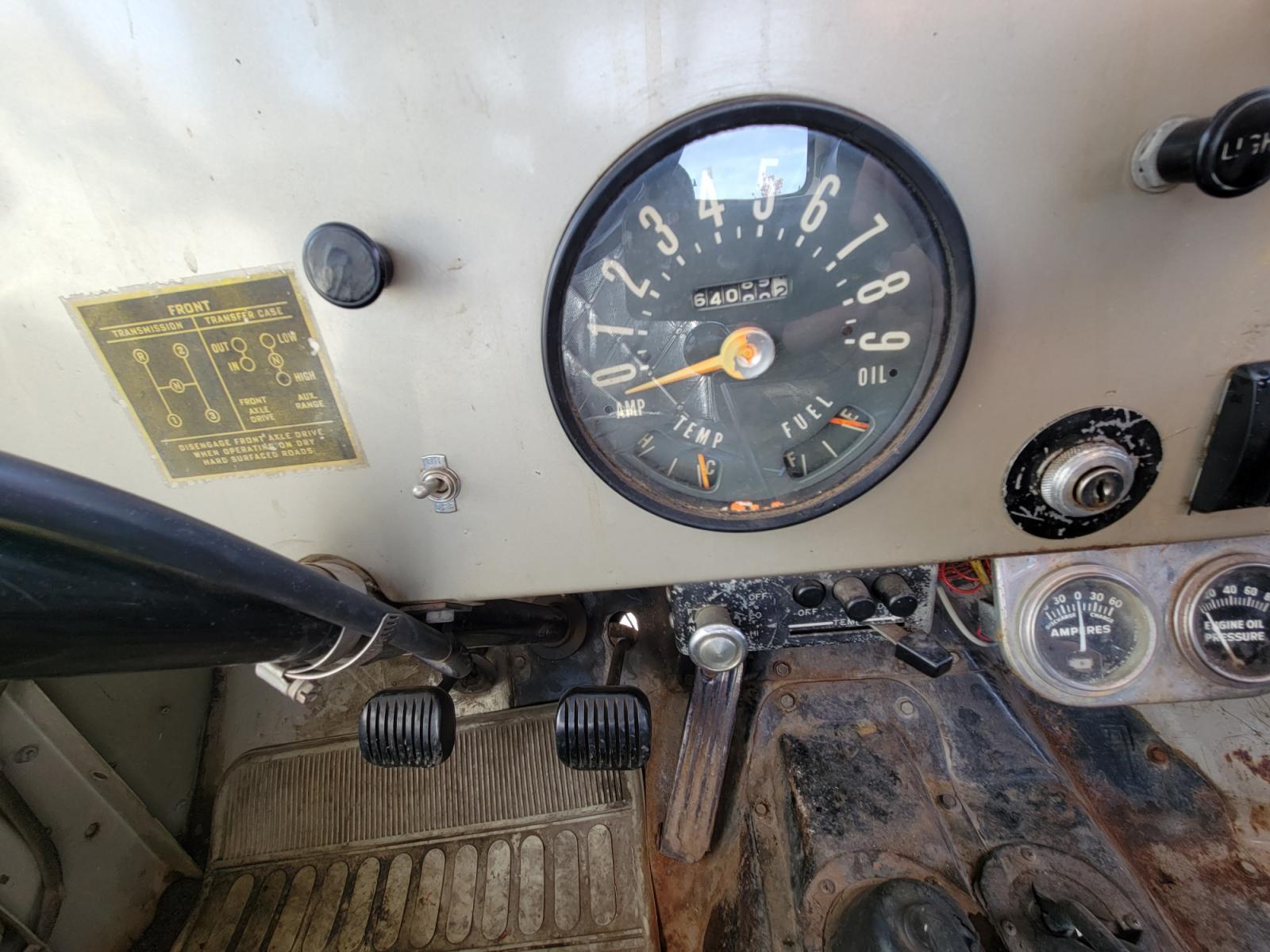 1965 Red American Motors Jeep (8305189188) with an 4 cylinder engine, 3 Speed Manual transmission, located at 450 N Russell, Missoula, MT, 59801, (406) 543-6600, 46.874496, -114.017433 - Photo #19