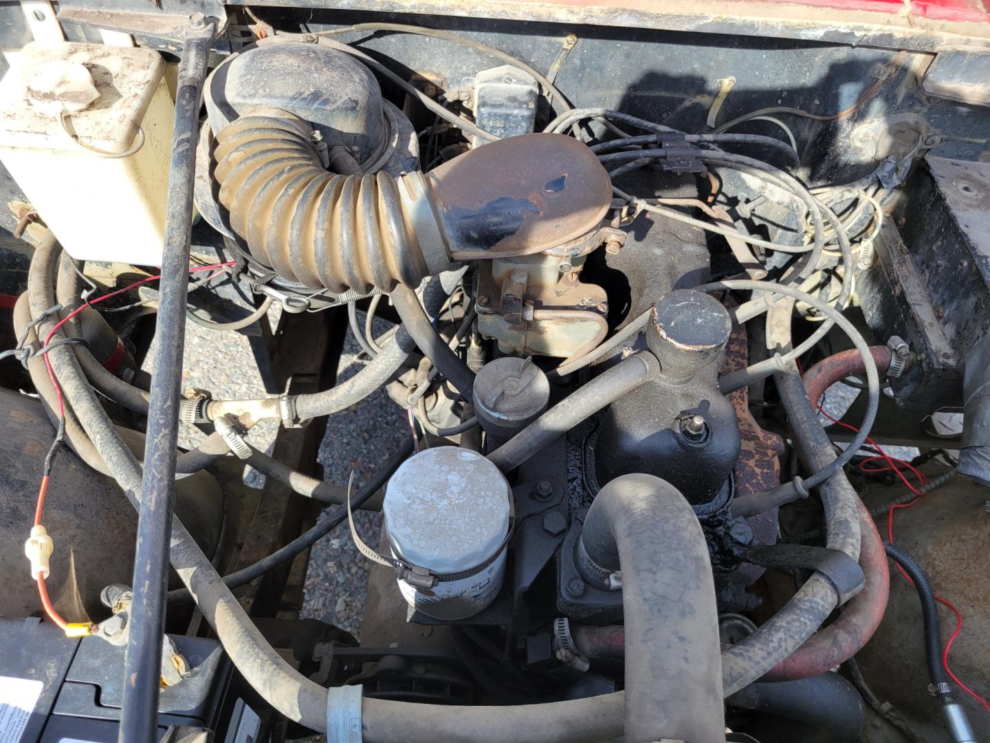 1965 Red American Motors Jeep (8305189188) with an 4 cylinder engine, 3 Speed Manual transmission, located at 450 N Russell, Missoula, MT, 59801, (406) 543-6600, 46.874496, -114.017433 - Photo#20