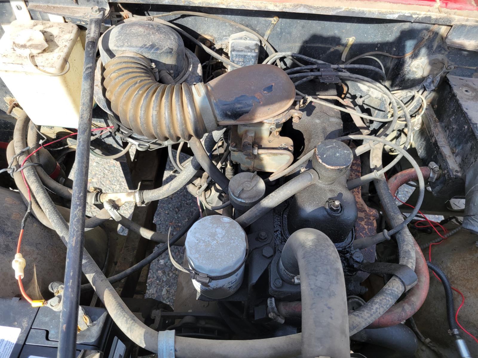 1965 Red American Motors Jeep (8305189188) with an 4 cylinder engine, 3 Speed Manual transmission, located at 450 N Russell, Missoula, MT, 59801, (406) 543-6600, 46.874496, -114.017433 - Photo #20