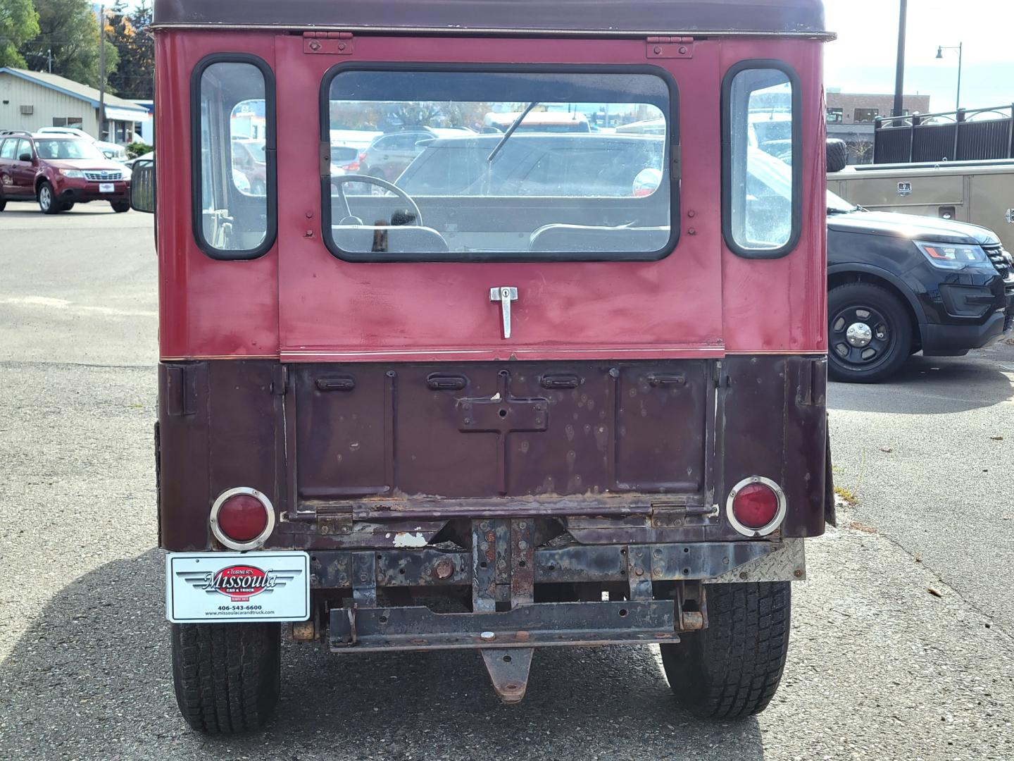 1965 Red American Motors Jeep (8305189188) with an 4 cylinder engine, 3 Speed Manual transmission, located at 450 N Russell, Missoula, MT, 59801, (406) 543-6600, 46.874496, -114.017433 - Photo#3
