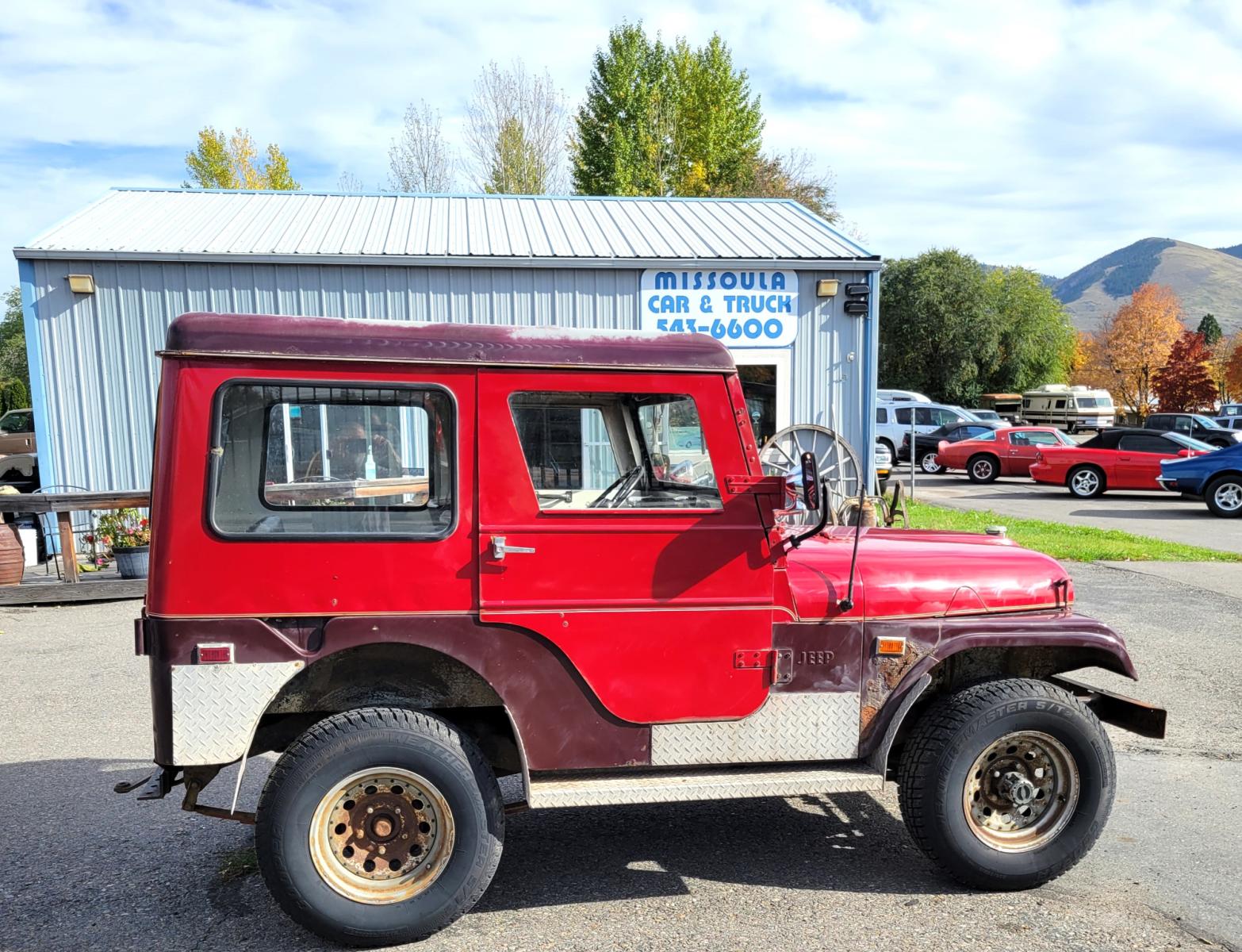 1965 Red American Motors Jeep (8305189188) with an 4 cylinder engine, 3 Speed Manual transmission, located at 450 N Russell, Missoula, MT, 59801, (406) 543-6600, 46.874496, -114.017433 - Photo #5