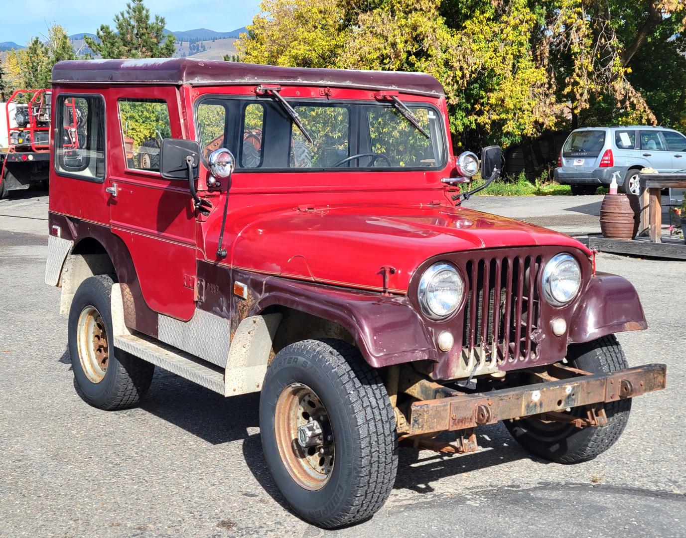 1965 Red American Motors Jeep (8305189188) with an 4 cylinder engine, 3 Speed Manual transmission, located at 450 N Russell, Missoula, MT, 59801, (406) 543-6600, 46.874496, -114.017433 - Photo#6