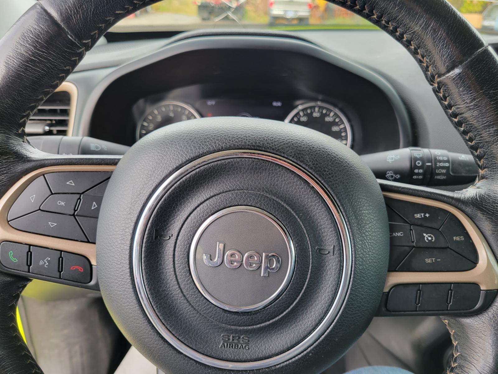 2017 Hyper Green /Black Jeep Renegade Limited 4WD (ZACCJBDB9HP) with an 2.4L L4 DOHC 16V engine, 9A transmission, located at 450 N Russell, Missoula, MT, 59801, (406) 543-6600, 46.874496, -114.017433 - 4 Wheel Drive. Automatic Transmission. Heated Leather Seats. Power Drivers Seat. Power Moon Roof. Air. Cruise. Tilt. Navigation. AM FM XM. Power Windows and Locks. Heated Steering Wheel. - Photo #17
