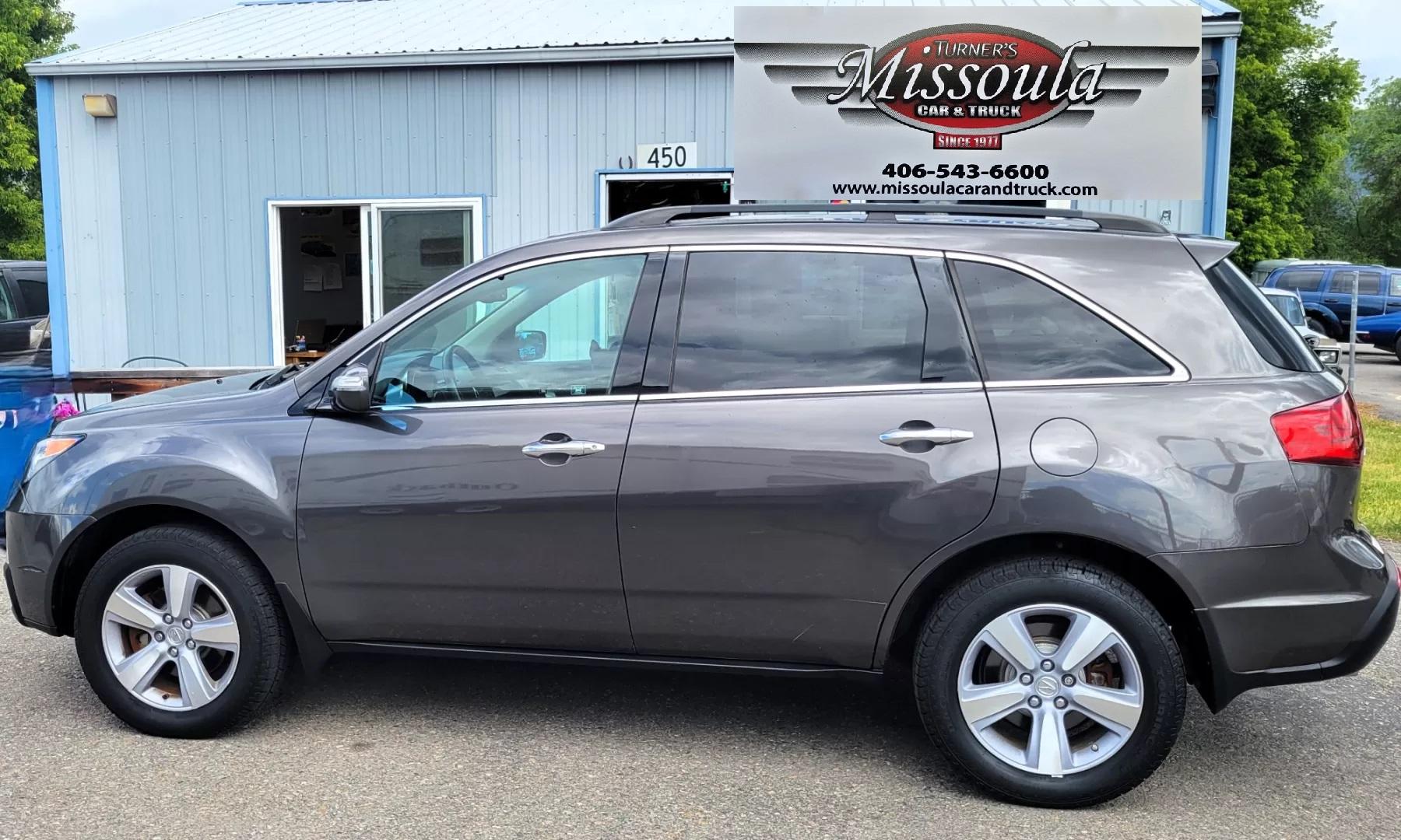 2012 Grey /Black Acura MDX Tech Package (2HNYD2H35CH) with an 3.7L V6 engine, 6 Speed Auto transmission, located at 450 N Russell, Missoula, MT, 59801, (406) 543-6600, 46.874496, -114.017433 - All Wheel Drive Acura MDX. 3.7 V6 Engine. 6 Speed Automatic Transmission. Heated Leather Seats. Power Sunroof. 3rd Row Seating. Bluetooth. Backup Camera. AM FM XM CD P,layer. Navigation. Front and Rear Air Conditioning. Power Windows and Locks. NEW TIRES! - Photo#0