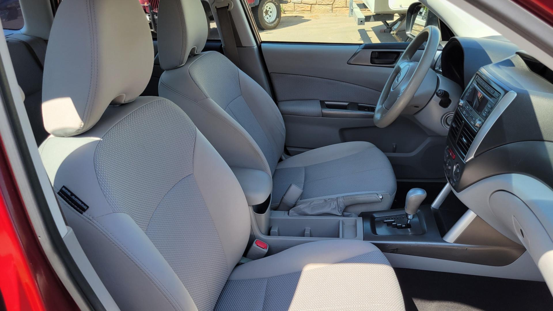 2012 Red /White Subaru Forester 2.5X (JF2SHABC3CH) with an 2.5L H4 engine, 4 Speed Auto transmission, located at 450 N Russell, Missoula, MT, 59801, (406) 543-6600, 46.874496, -114.017433 - Very Clean 2 Owner Forester. Good Carfax. 2.5L H4 Engine. Only 67K Miles. 4 Speed Automatic Transmission. AWD. Air Cruise. Tilt. Newer Uniroyal Tires. AM FM CD Player. - Photo#10