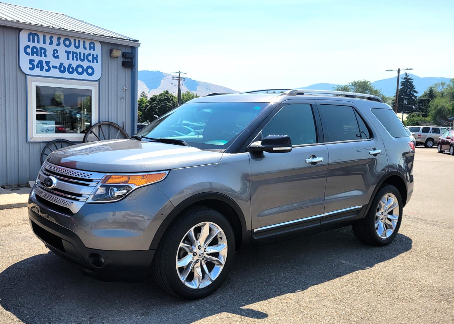 2013 Grey /Black Ford Explorer XLT (1FM5K8D87DG) with an 3.5L v6 engine, 6 Speed Auto transmission, located at 450 N Russell, Missoula, MT, 59801, (406) 543-6600, 46.874496, -114.017433 - Photo#0