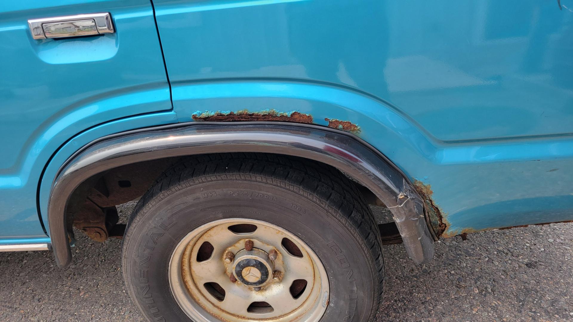 1984 Blue /Tan Toyota Land Cruiser FJ60 (JT3FJ60G3E1) with an 4.2L L6 engine, 4 Speed Manual transmission, located at 450 N Russell, Missoula, MT, 59801, (406) 543-6600, 46.874496, -114.017433 - Hard to find FJ. 4.2 Straight 6 Engine. 4 Speed Manual Transmission. Shows a little rust which i s common for this year of Land Cruiser. factory a/c pretty much an unmolested original still has smog pump original interior etc Current owner purchased in Bozeman in 1999 Because of the ag - Photo#12