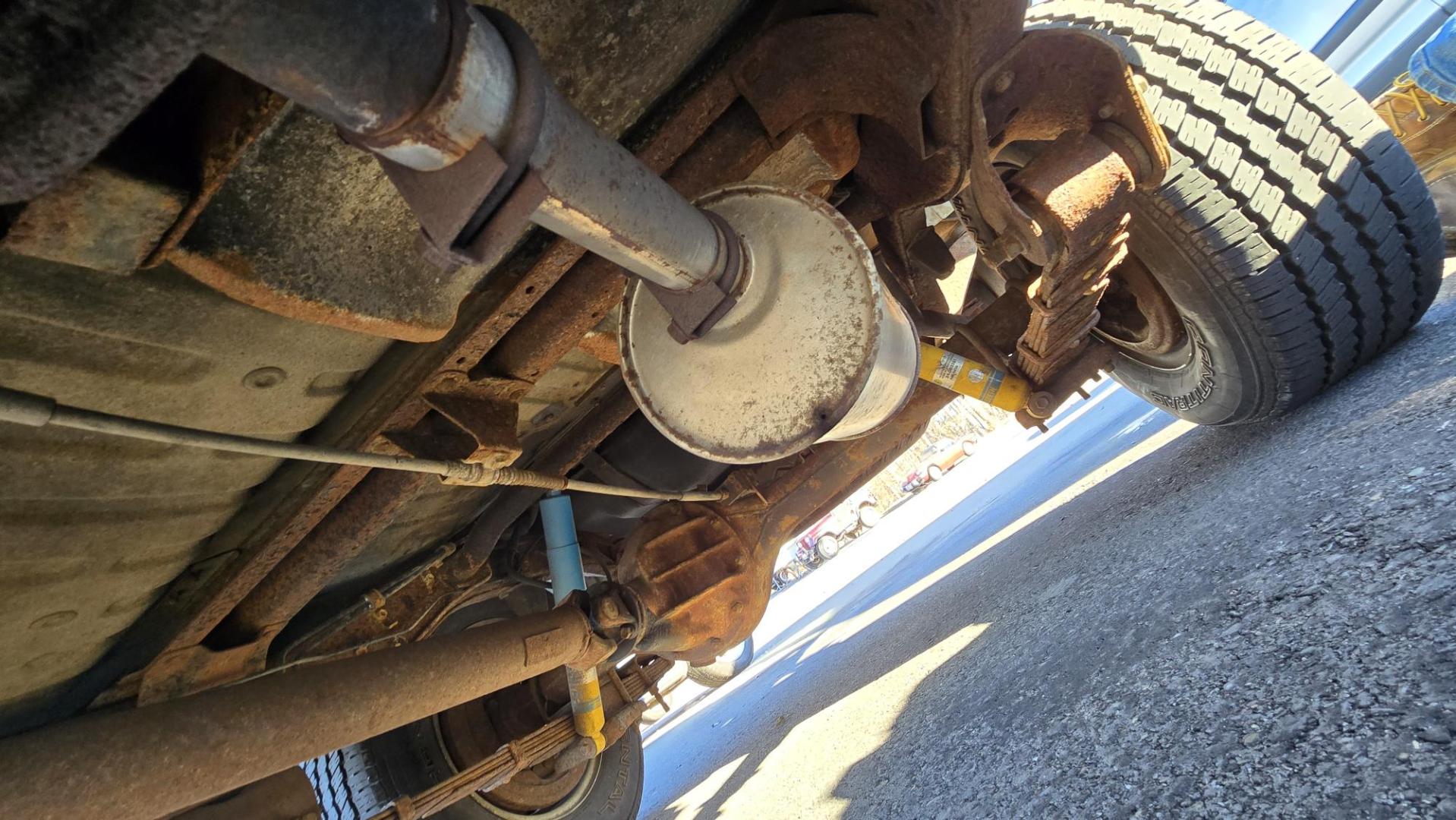 1984 Blue /Tan Toyota Land Cruiser FJ60 (JT3FJ60G3E1) with an 4.2L L6 engine, 4 Speed Manual transmission, located at 450 N Russell, Missoula, MT, 59801, (406) 543-6600, 46.874496, -114.017433 - Hard to find FJ. 4.2 Straight 6 Engine. 4 Speed Manual Transmission. Shows a little rust which i s common for this year of Land Cruiser. factory a/c pretty much an unmolested original still has smog pump original interior etc Current owner purchased in Bozeman in 1999 Because of the ag - Photo#22