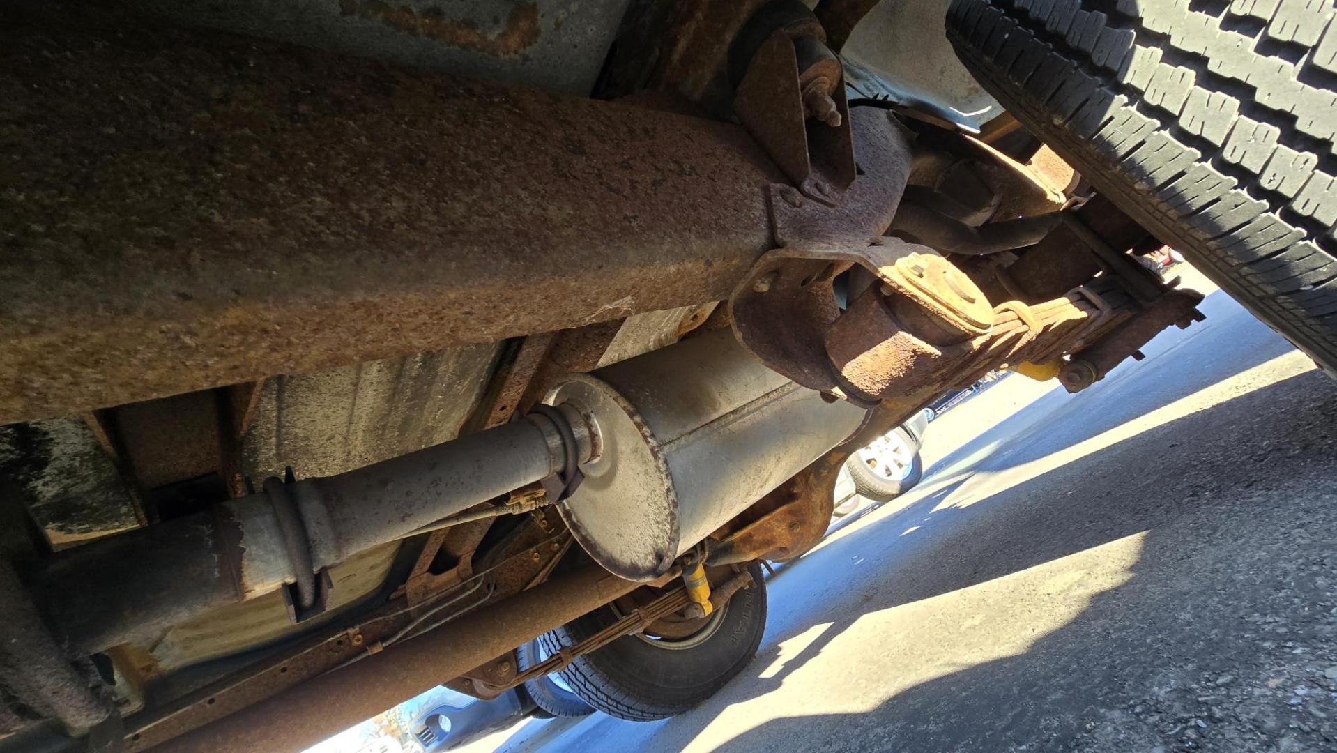 1984 Blue /Tan Toyota Land Cruiser FJ60 (JT3FJ60G3E1) with an 4.2L L6 engine, 4 Speed Manual transmission, located at 450 N Russell, Missoula, MT, 59801, (406) 543-6600, 46.874496, -114.017433 - Hard to find FJ. 4.2 Straight 6 Engine. 4 Speed Manual Transmission. Shows a little rust which i s common for this year of Land Cruiser. factory a/c pretty much an unmolested original still has smog pump original interior etc Current owner purchased in Bozeman in 1999 Because of the ag - Photo#23