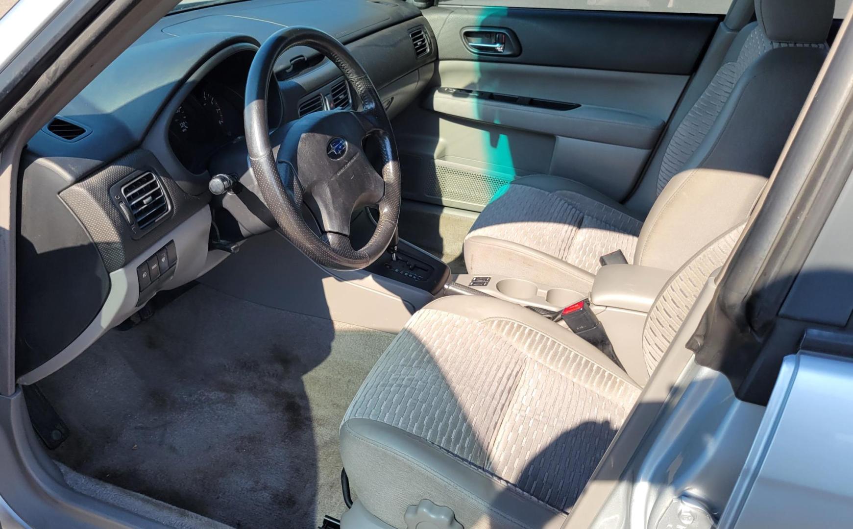 2003 Silver /Gray Subaru Forester 2.5 XS (JF1SG65633H) with an 2.5L H4 SOHC 16V engine, 4-Speed Automatic Overdrive transmission, located at 450 N Russell, Missoula, MT, 59801, (406) 543-6600, 46.874496, -114.017433 - 2.5L I4 Engine. AWD. Automatic Transmission. Air Blows Cold. The engine seems a little tired so we are selling as an around town vehicle or for parts as most of the body is very good and the transmission seems strong. Starts every time. Financing is not available. - Photo#13