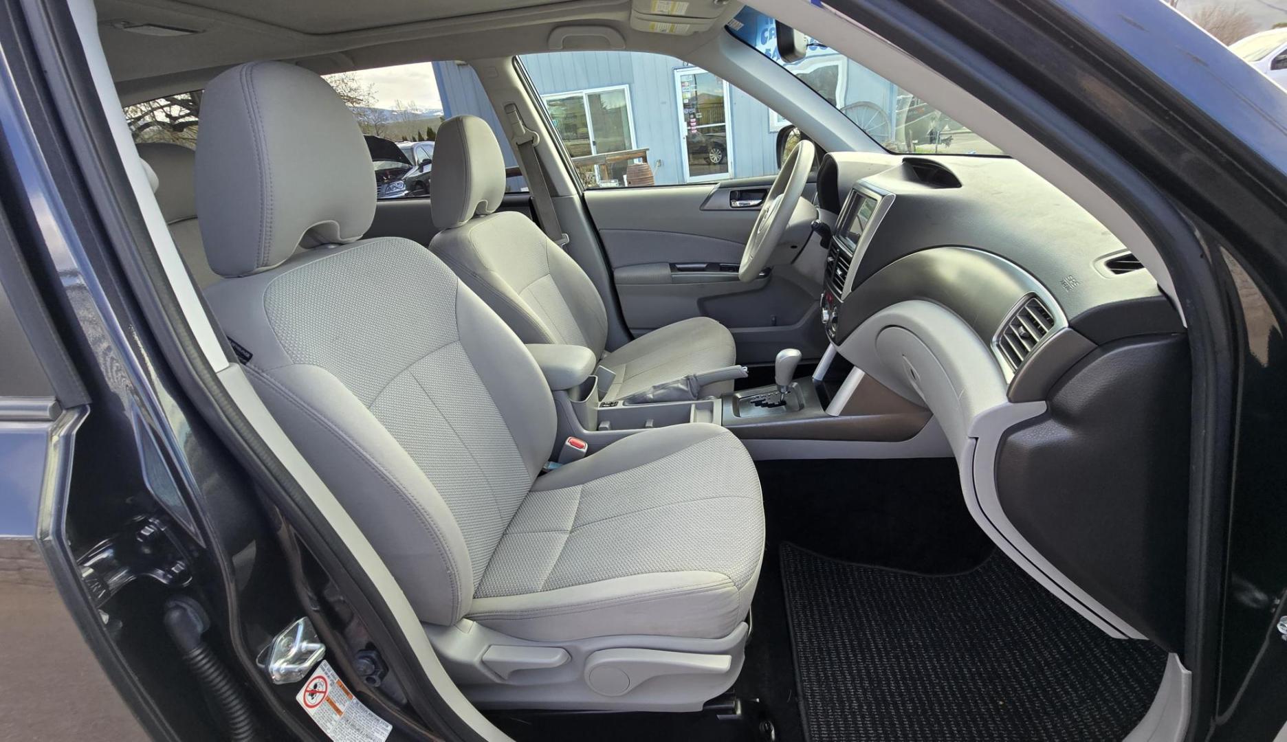 2012 Grey /White Subaru Forester 2.5X Premium (JF2SHADCXCH) with an 2.5L H4 SOHC 16V engine, 4-Speed Automatic transmission, located at 450 N Russell, Missoula, MT, 59801, (406) 543-6600, 46.874496, -114.017433 - Great Miles. Only 95K. Very Clean AWD Forester. 2.4L H4 Engine. Automatic Transmission. Huge Sunroof. Power Drivers Seat. Heated Front Seats. AM FM Bluetooth. Air. Cruise. Tilt. Power Windows and Locks. Rubber is Like New. We Finance through local Credit Unions. We do NOT offer In House (Buy Her - Photo#12