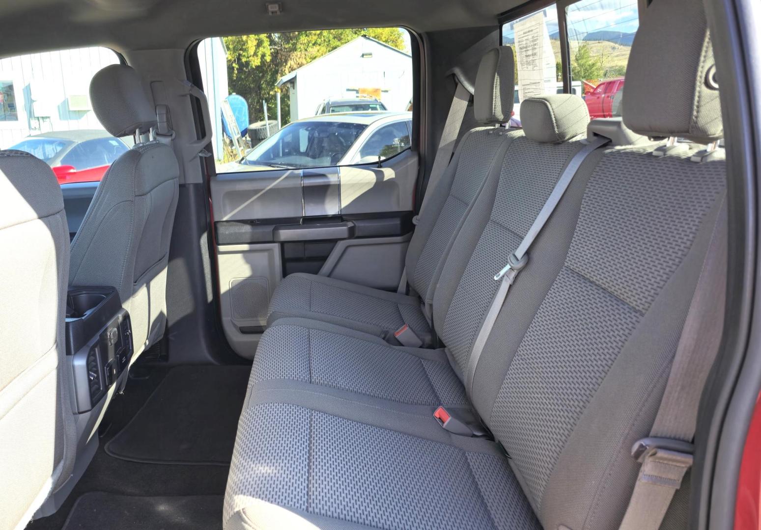 2018 Red /Black Ford F-150 XLT SuperCrew 5.5-ft. Bed 4WD (1FTEW1EP4JF) with an 2.7L V6 DOHC 24V engine, 6A transmission, located at 450 N Russell, Missoula, MT, 59801, (406) 543-6600, 46.874496, -114.017433 - consignor says get it gone !! super sale price 17995 !! Gorgeous Ford 1/2 Ton Pickup. 2.7L Turbo V6 Engine. Automatic Transmission. Power Heated Leather Seats. Bed Liner. Running Boards. Air Cruise. Tilt. Power Rear slide Window. Navigation. Bluetooth Audio and Phone. Backup Camera. Park Assist. - Photo#11