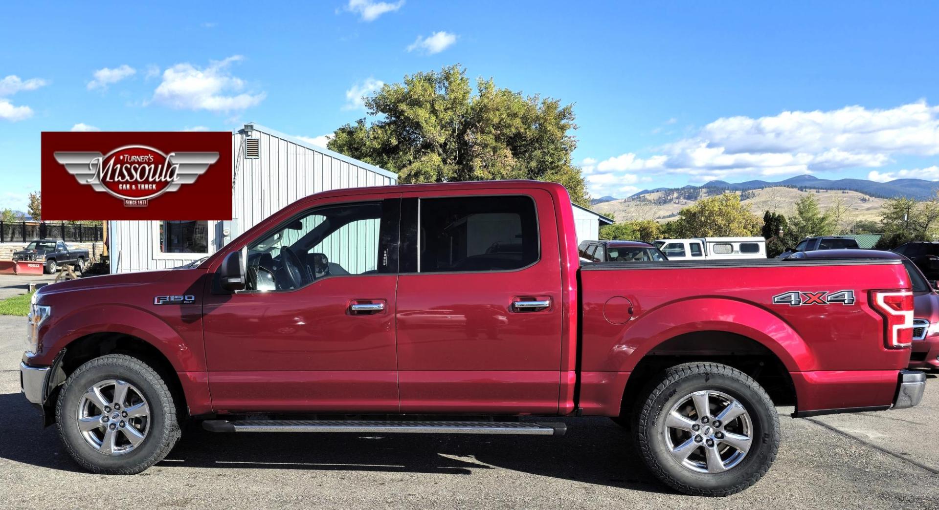 2018 Red /Black Ford F-150 XLT SuperCrew 5.5-ft. Bed 4WD (1FTEW1EP4JF) with an 2.7L V6 DOHC 24V engine, 6A transmission, located at 450 N Russell, Missoula, MT, 59801, (406) 543-6600, 46.874496, -114.017433 - consignor says get it gone !! super sale price 17995 !! Gorgeous Ford 1/2 Ton Pickup. 2.7L Turbo V6 Engine. Automatic Transmission. Power Heated Leather Seats. Bed Liner. Running Boards. Air Cruise. Tilt. Power Rear slide Window. Navigation. Bluetooth Audio and Phone. Backup Camera. Park Assist. - Photo#4