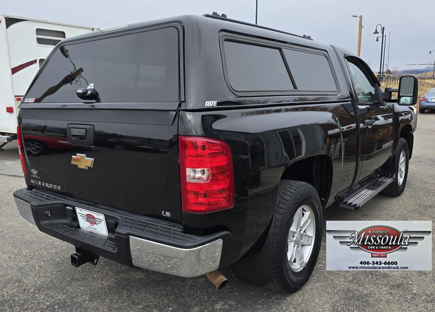 2007 Black /Black Chevrolet Silverado 1500 LT1 2WD (1GCEC14C67Z) with an 4.8L V8 OHV 16V engine, 4-Speed Automatic Overdrive transmission, located at 450 N Russell, Missoula, MT, 59801, (406) 543-6600, 46.874496, -114.017433 - Cute Shorty Chevy with Nice Matching Carpeted Topper. 2 Wheel Drive. 4.8L V8 Engine. Air Conditioning. Tilt. AM FM CD Player. Chrome Grill Guard. Running Boards. - Photo#6