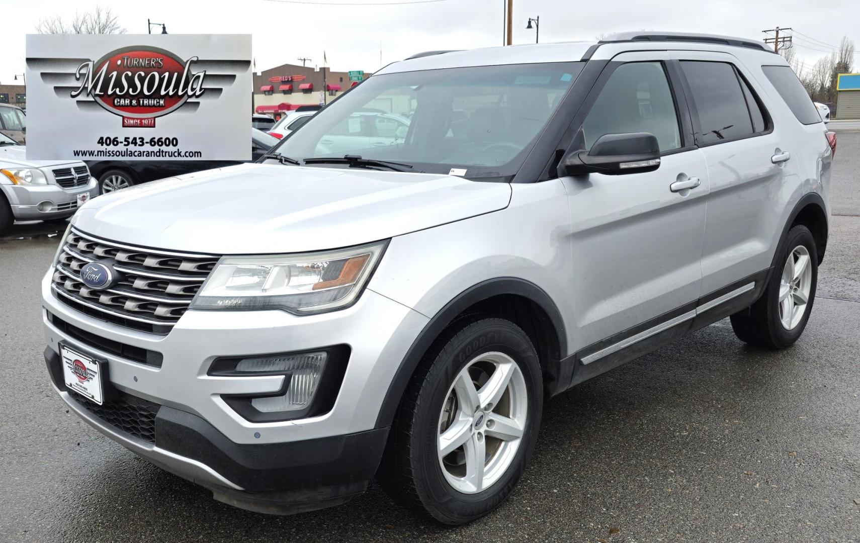 2016 Silver /Black Ford Explorer XLT 4WD (1FM5K8D85GG) with an 3.5L V6 DOHC 24V engine, 6-Speed Automatic transmission, located at 450 N Russell, Missoula, MT, 59801, (406) 543-6600, 46.874496, -114.017433 - Photo#7