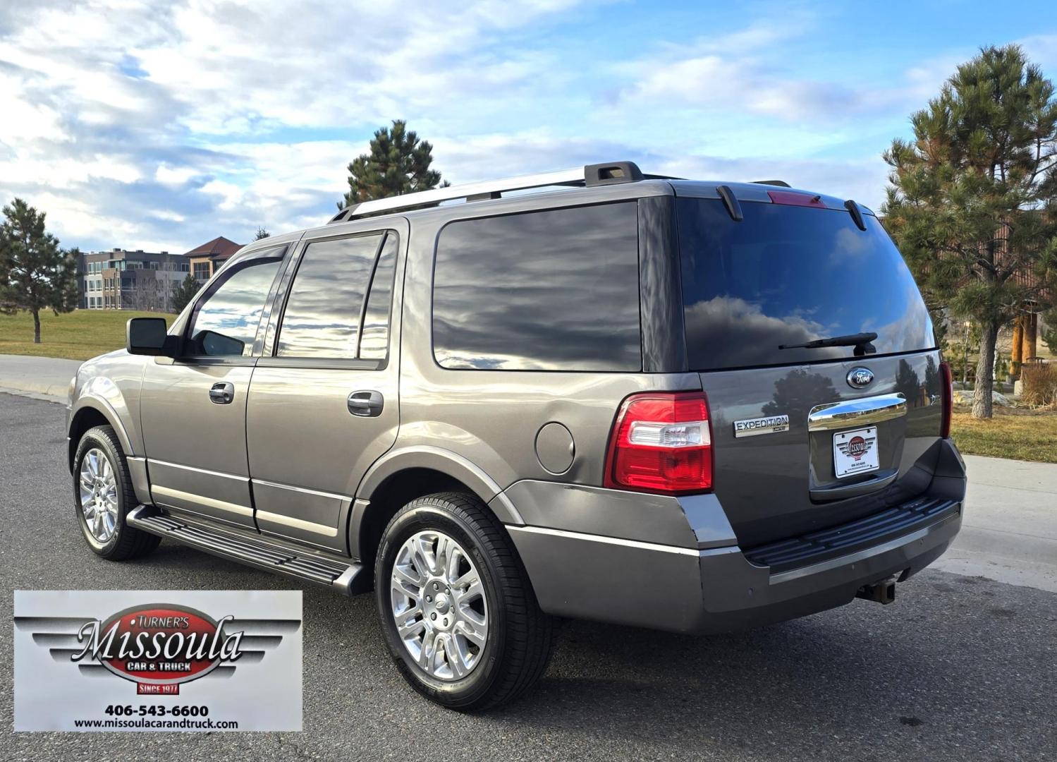 2011 Grey /Tan Ford Expedition Limited 4WD (1FMJU2A50BE) with an 5.4L V8 SOHC 16V FFV engine, 6-Speed Automatic transmission, located at 450 N Russell, Missoula, MT, 59801, (406) 543-6600, 46.874496, -114.017433 - Smooth Driving 4WD SUV. 5.4L V8 Engine. 3rd Row seating. Heated and Cooled Front Seats. Heated Middle Seats. Leather. Power Sunroof. Navigation. Running Boards. Michelin Tires. Remote Start. Bluetooth Phone and Audio. Power Liftgate. - Photo#7